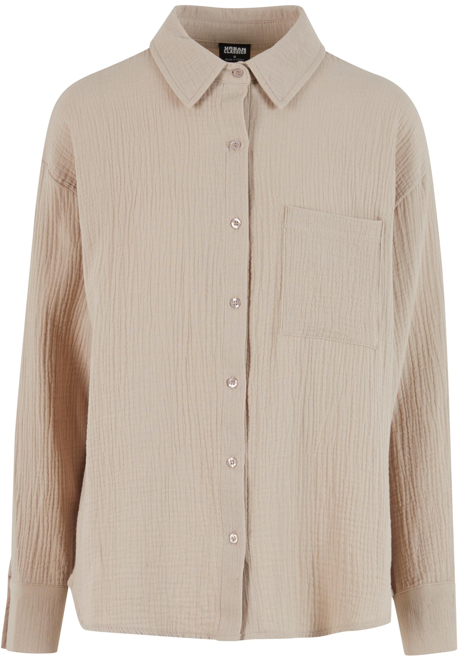 Urban Classics Blusa Oversized Musselin chalkdust