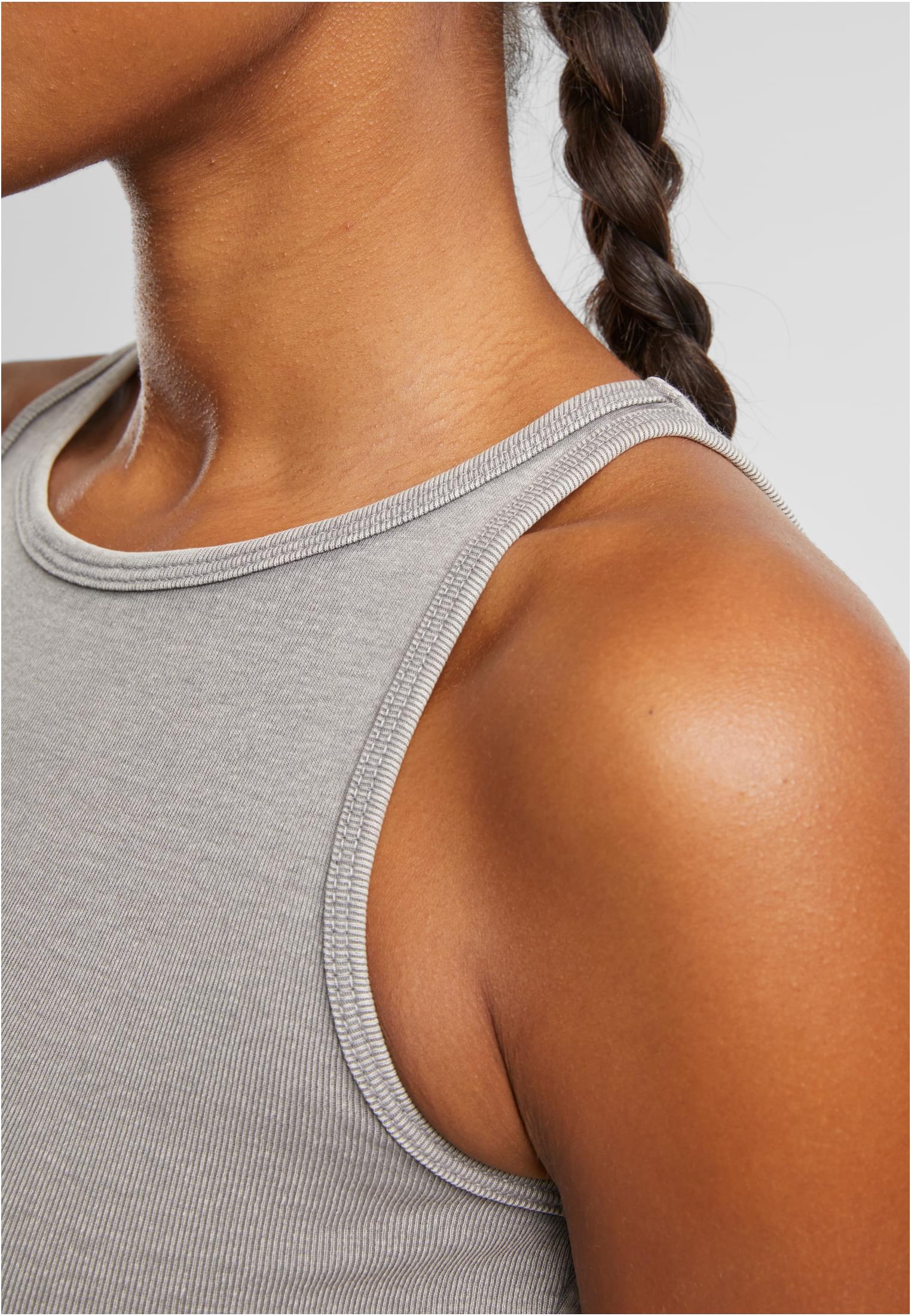 Urban Classics Maglia Washed Rib Cropped Top steelgrey