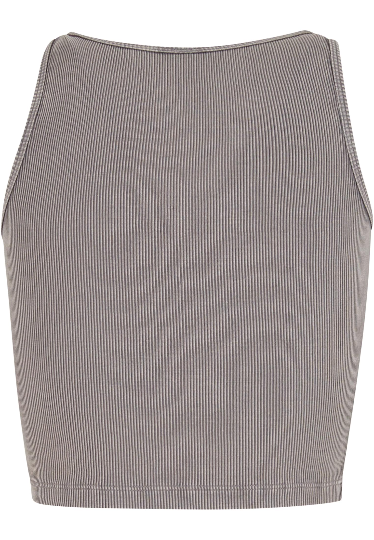 Urban Classics Maglia Washed Rib Cropped Top steelgrey