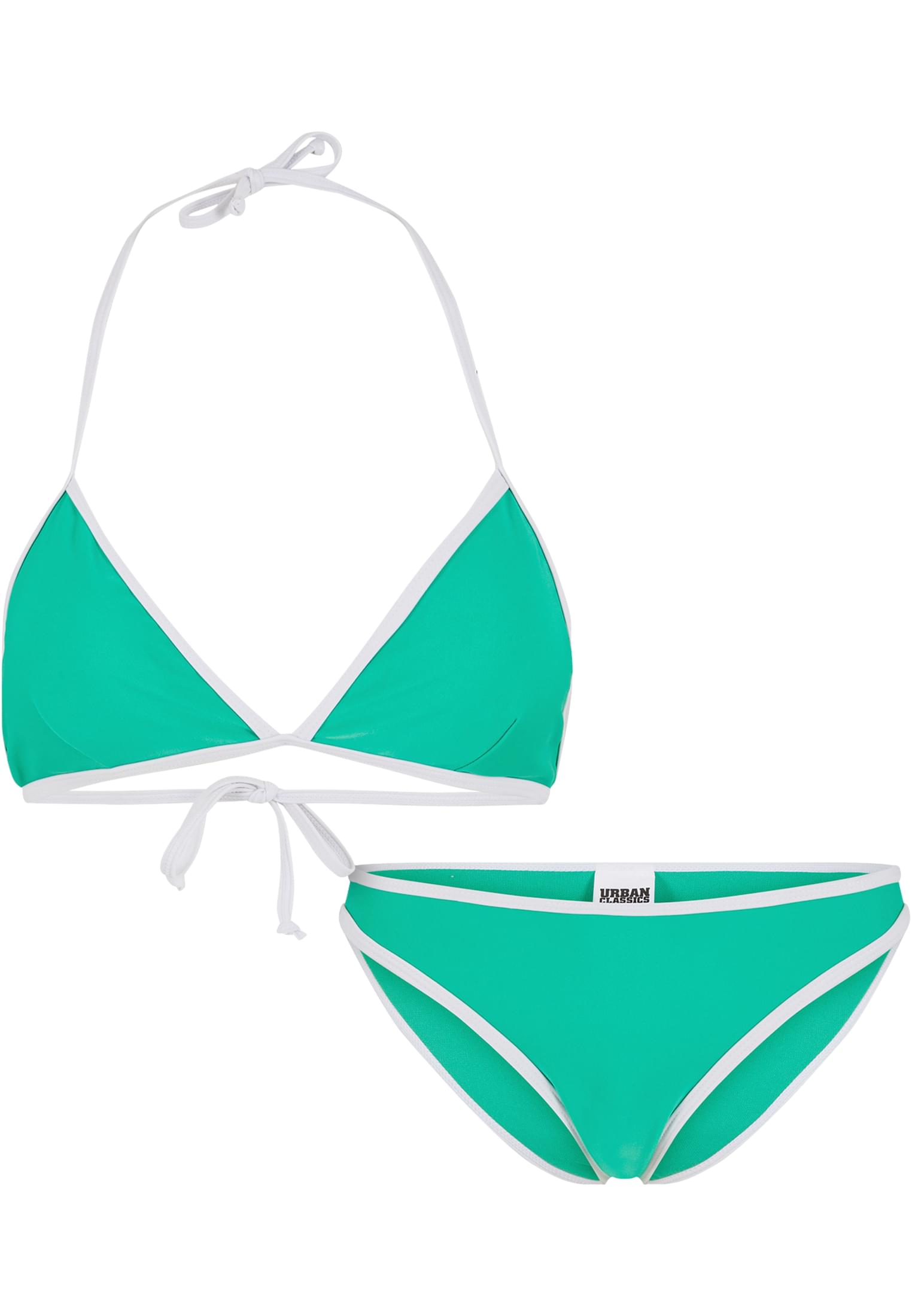 Urban Classics Bikini Retro Triangle froggreen/white