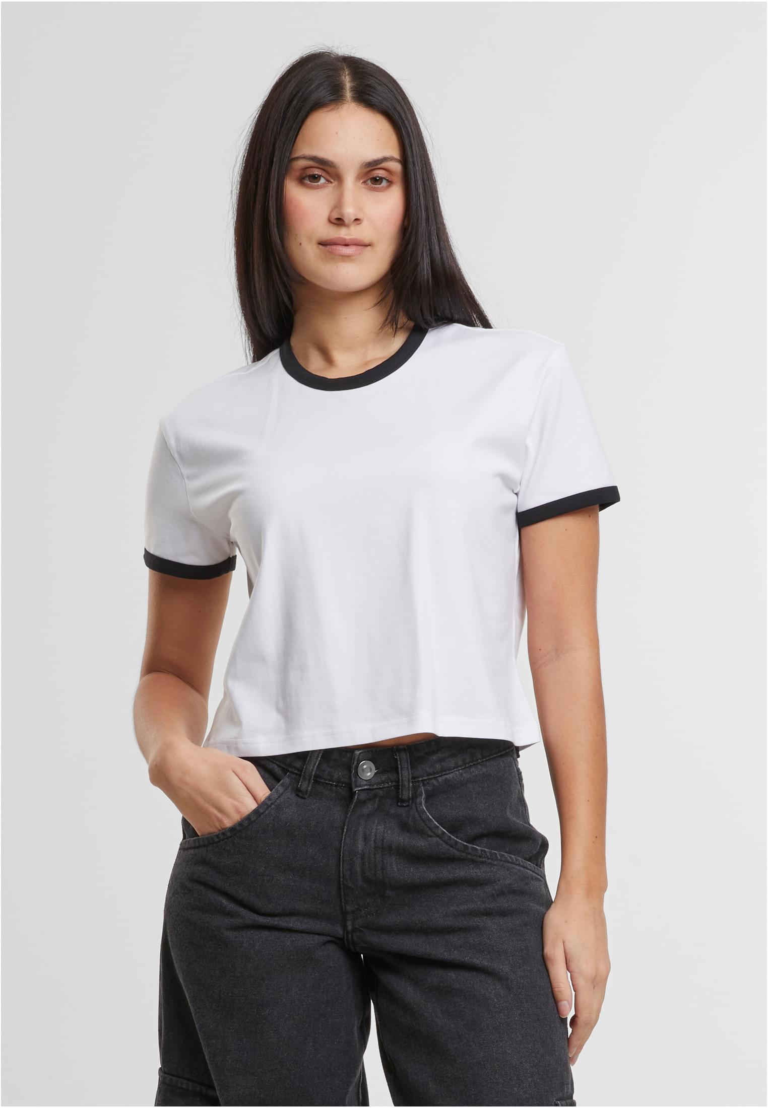 UC Ladies Maglietta Contrast Retro white/black