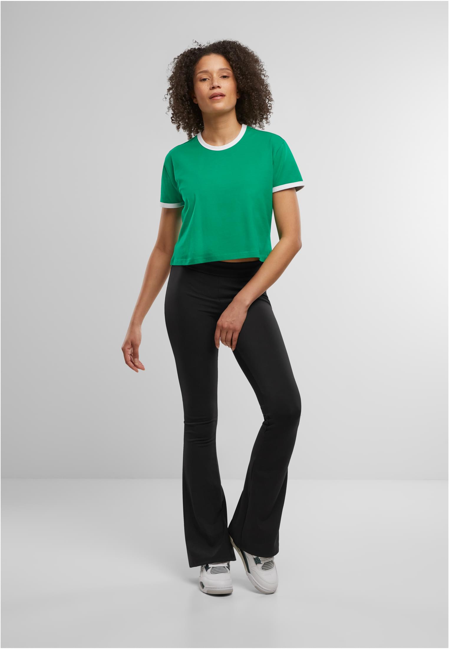 UC Ladies Maglietta Contrast Retro froggreen/white