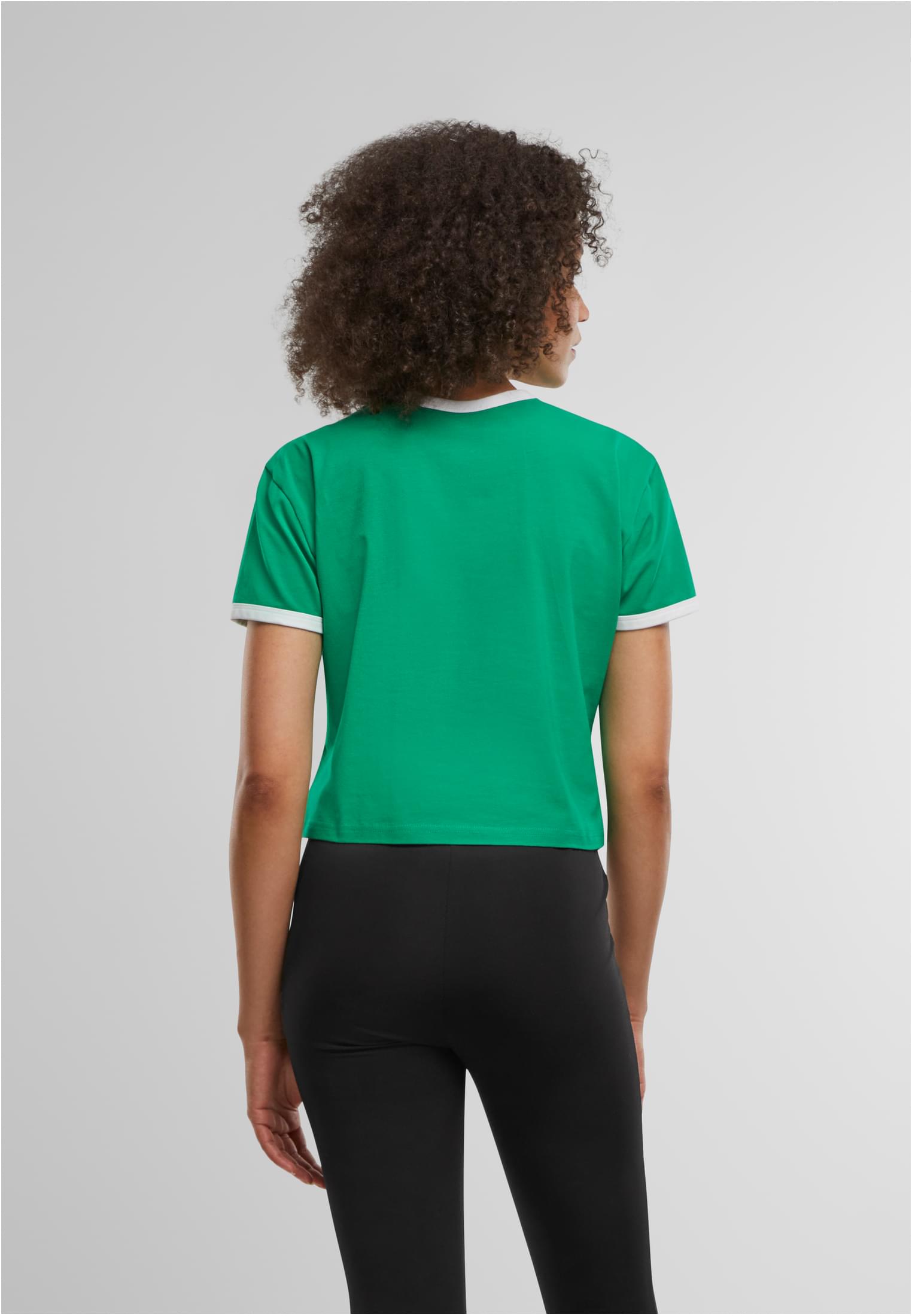 UC Ladies Maglietta Contrast Retro froggreen/white