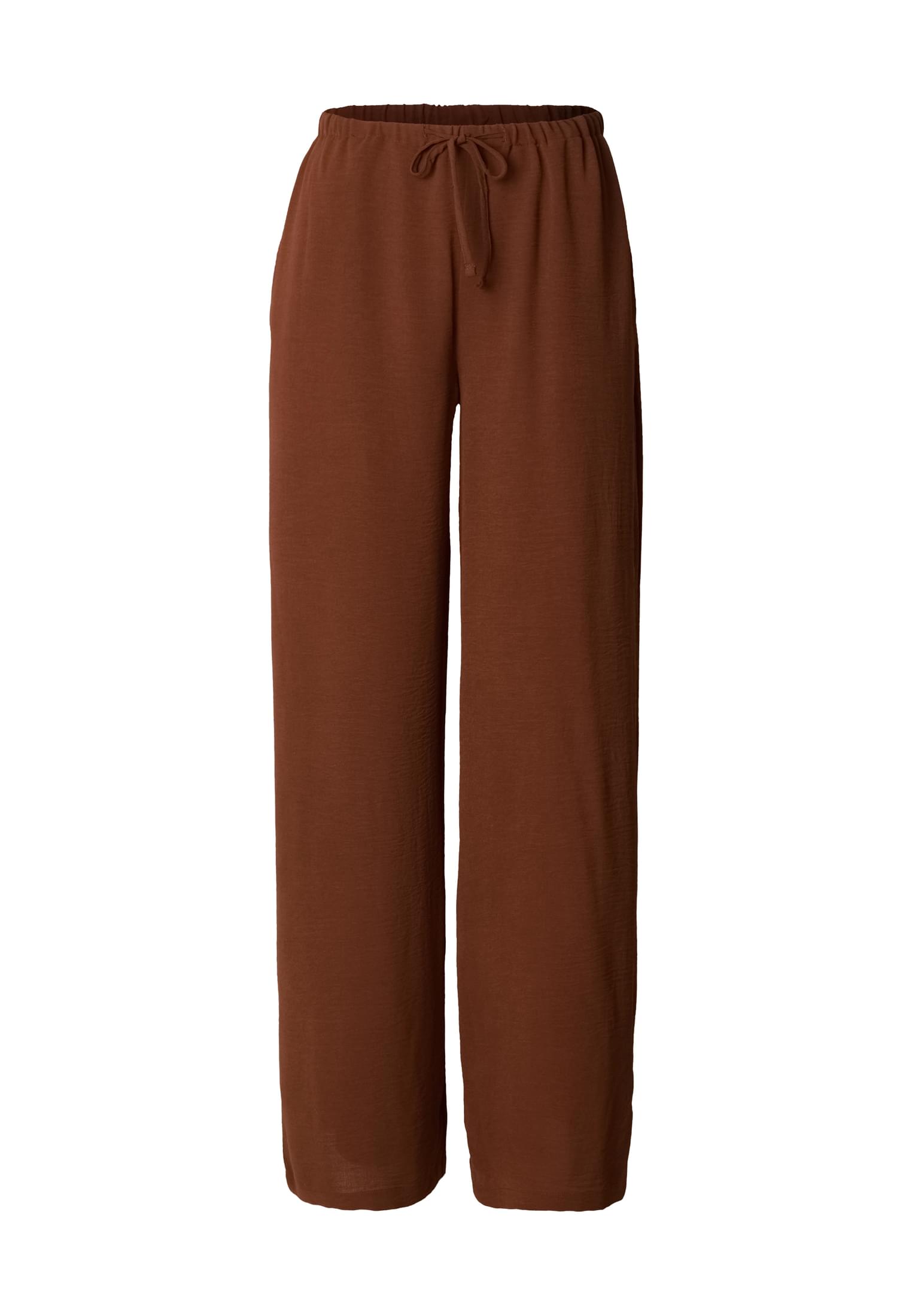 Urban Classics Pantaloni Structured Wideleg cinnamonbrown
