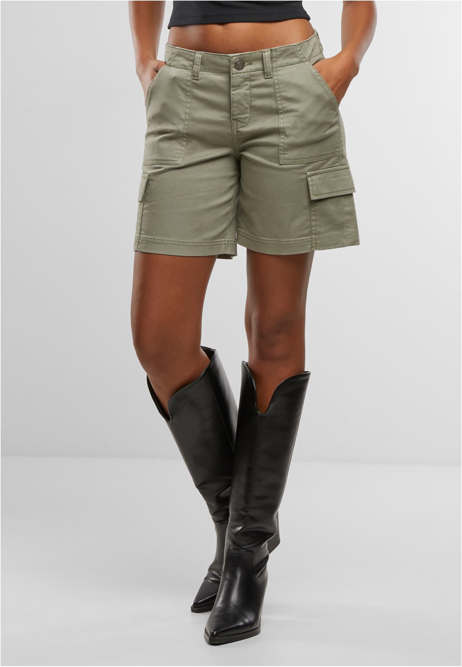 Urban Classics Pantaloncini Cotton Cargo paleolive