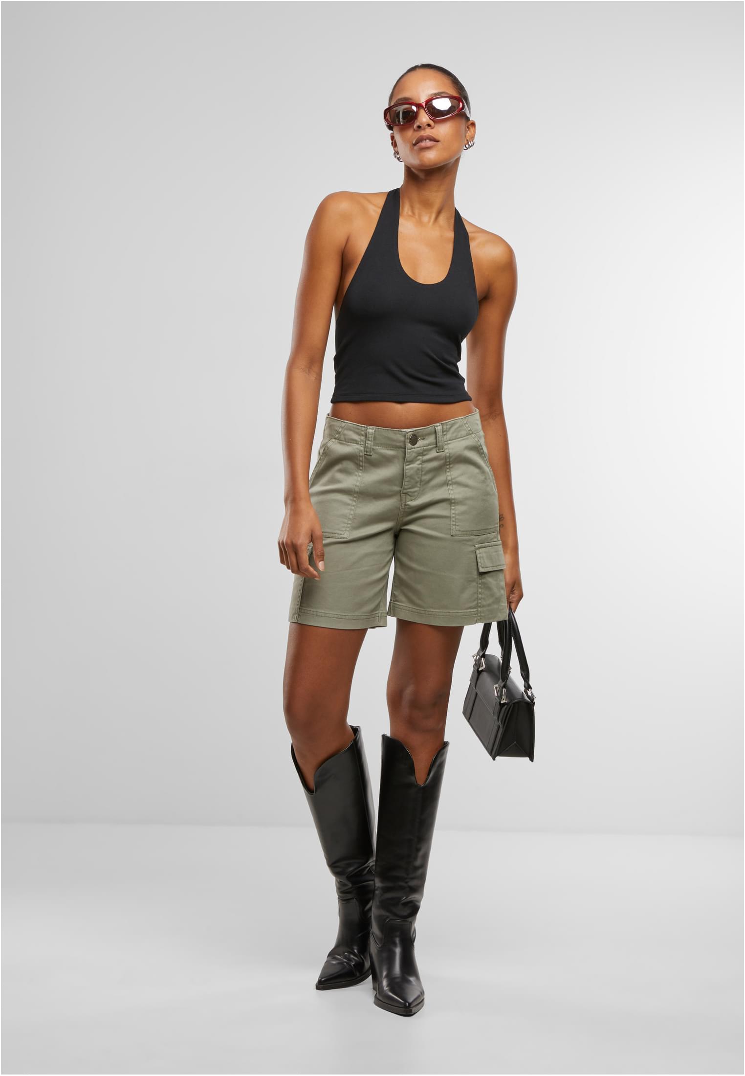 Urban Classics Pantaloncini Cotton Cargo paleolive