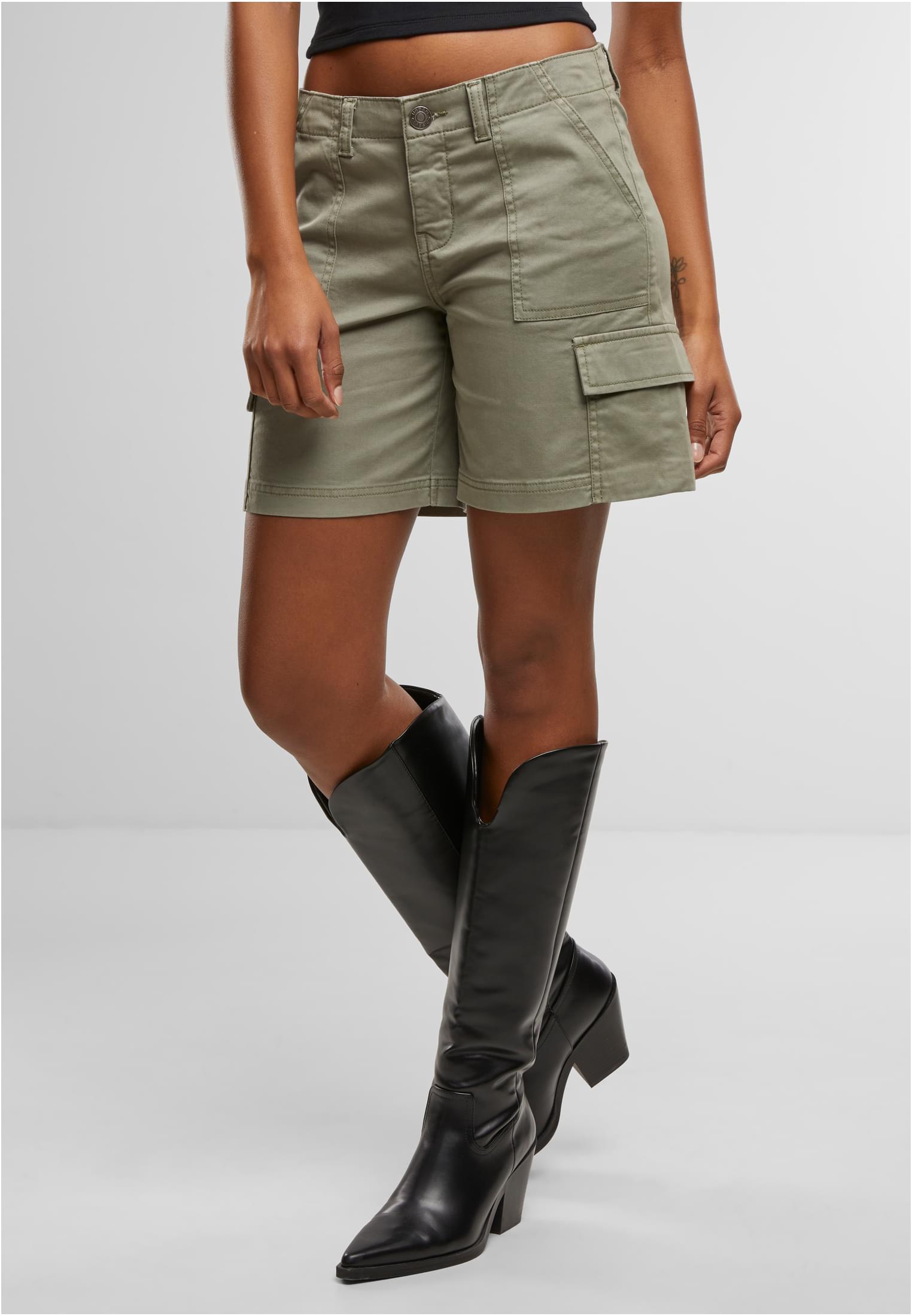 Urban Classics Pantaloncini Cotton Cargo paleolive