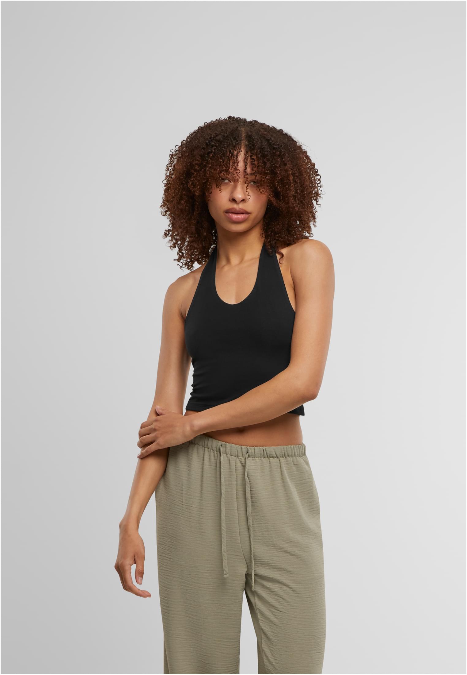 Urban Classics Maglia Basic Neckholder Top