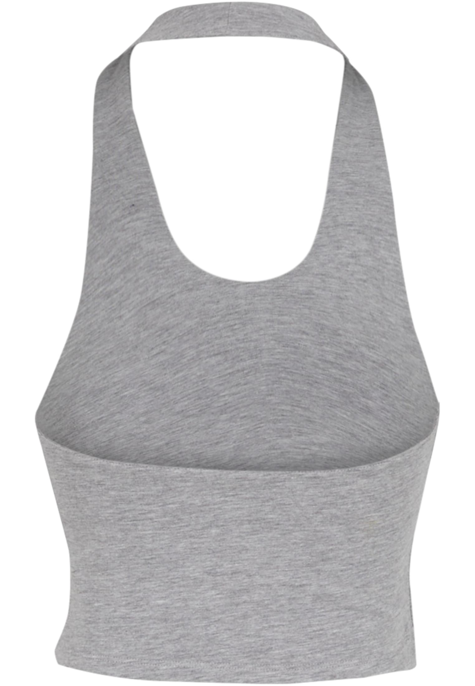 Urban Classics Maglia Basic Neckholder Top heathergrey