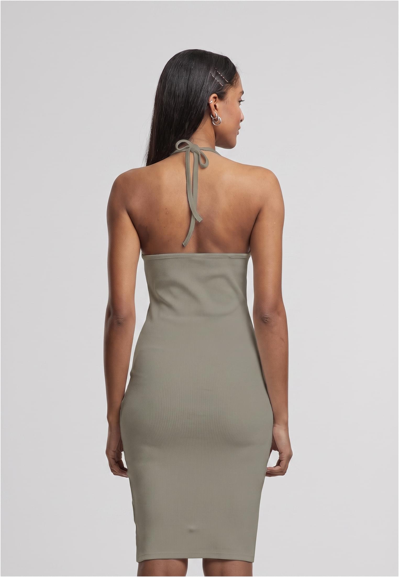 UC Ladies Abito Rib Neckholder paleolive