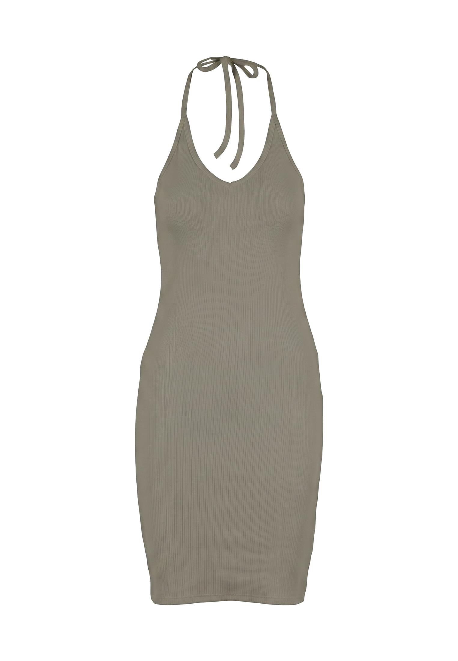 UC Ladies Abito Rib Neckholder paleolive