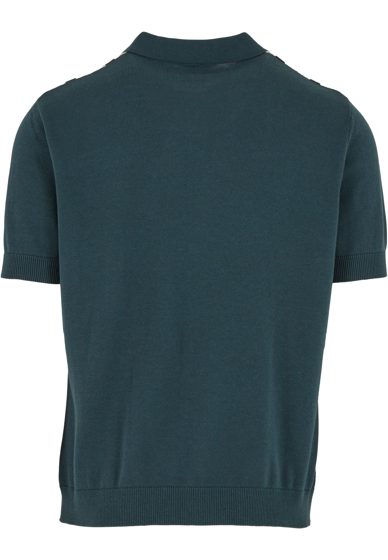 UC Men Camicia Knit Retro bottlegreen/whitesand