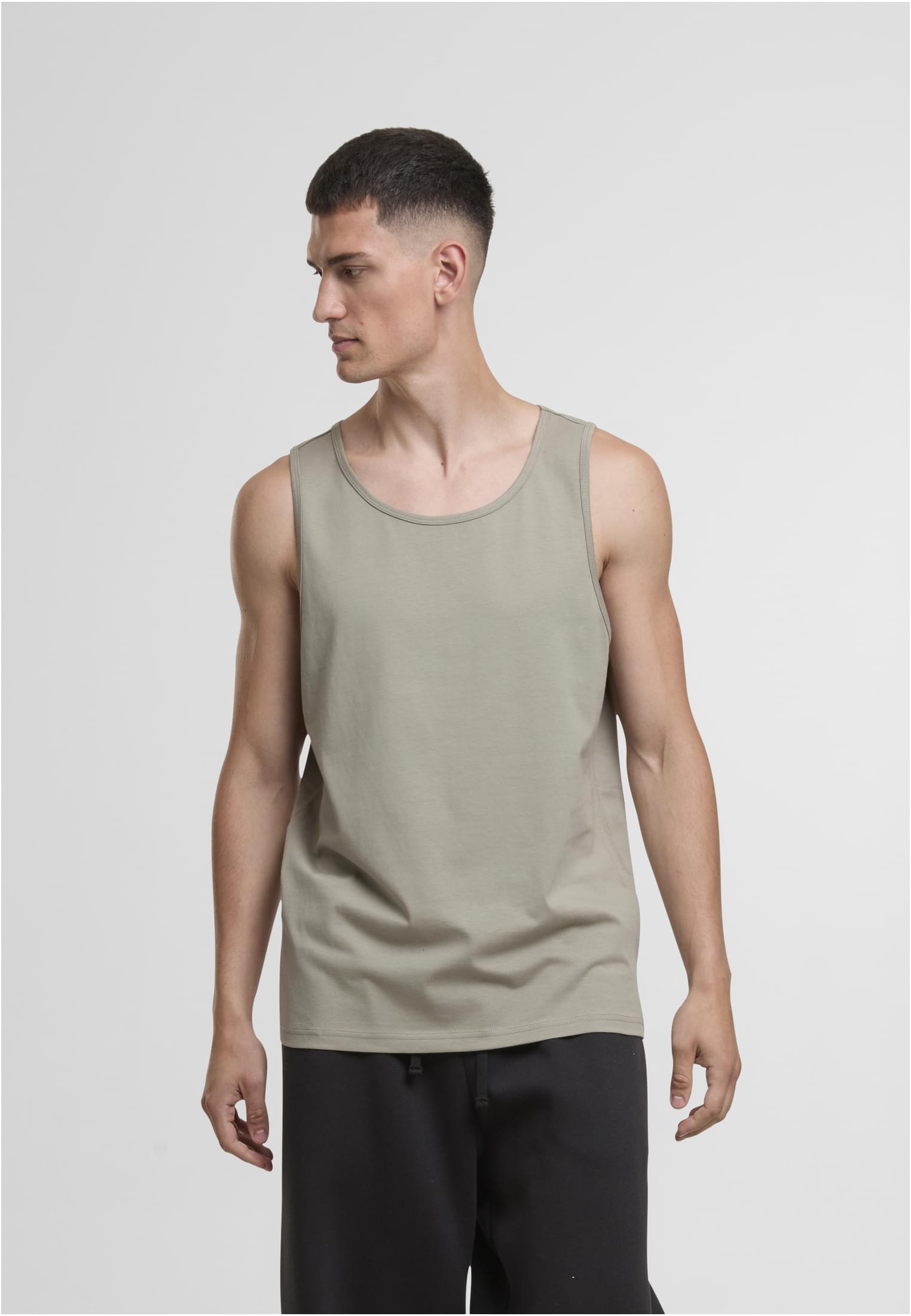 UC Men Maglia Loose Tank paleolive+white