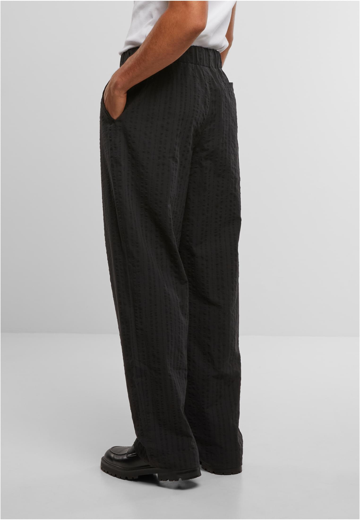 UC Men Pantaloni Loose Seersucker