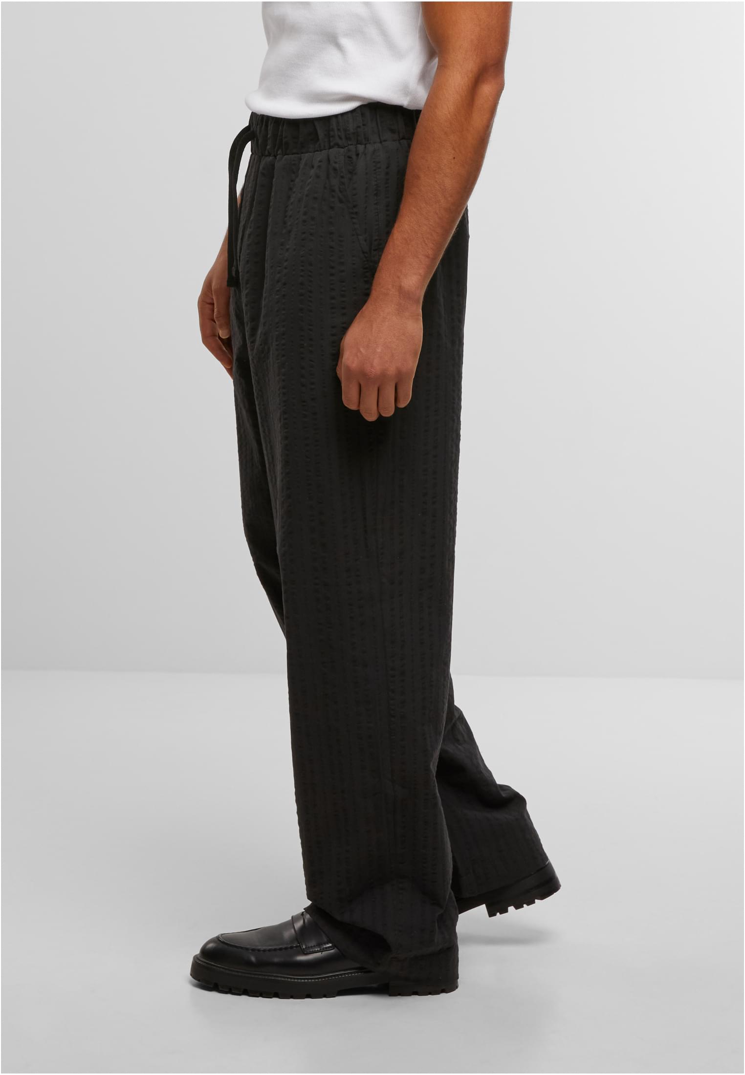 UC Men Pantaloni Loose Seersucker