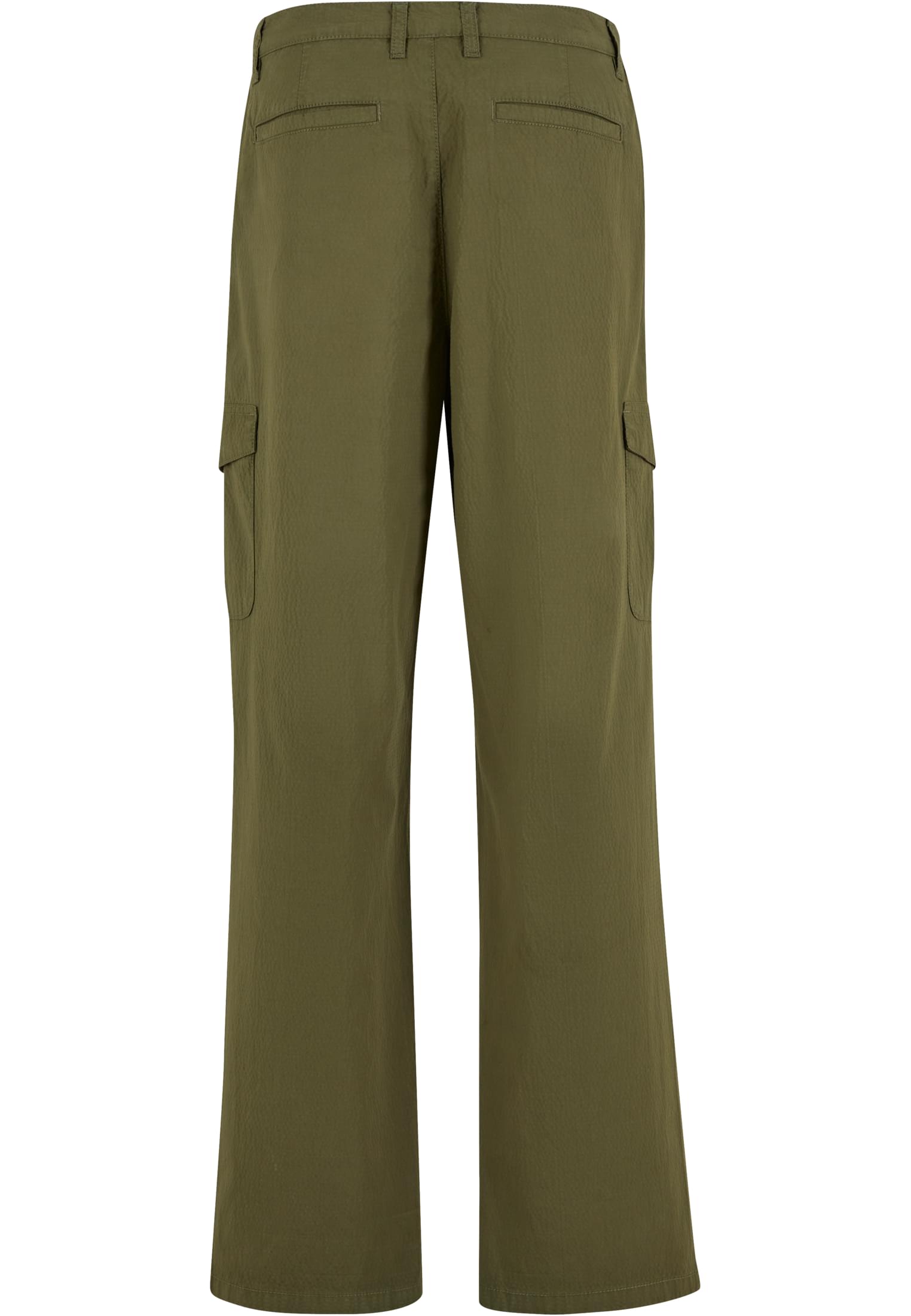 UC Men Pantaloni Wide Pleated Cargo lightolive
