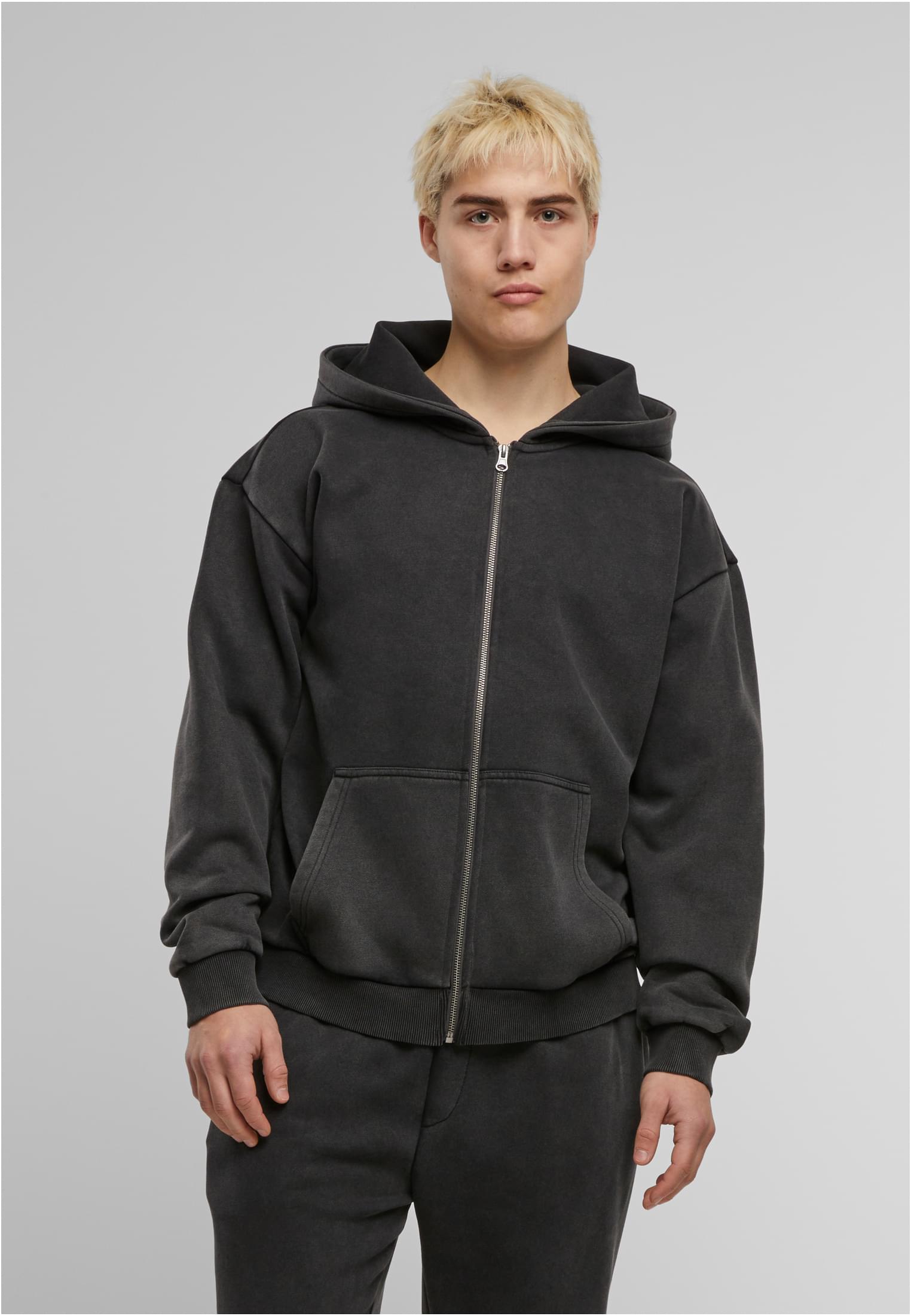UC Men Felpa con cappuccio Vintage Heavy Zip magnet