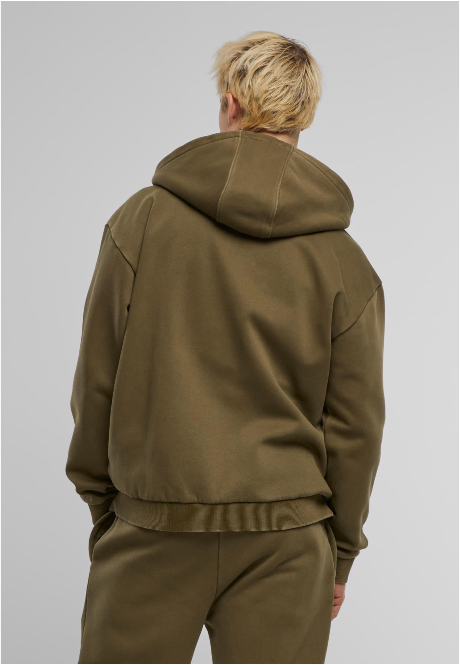 Urban Classics Felpa con cappuccio Vintage Heavy Zip warmkhaki
