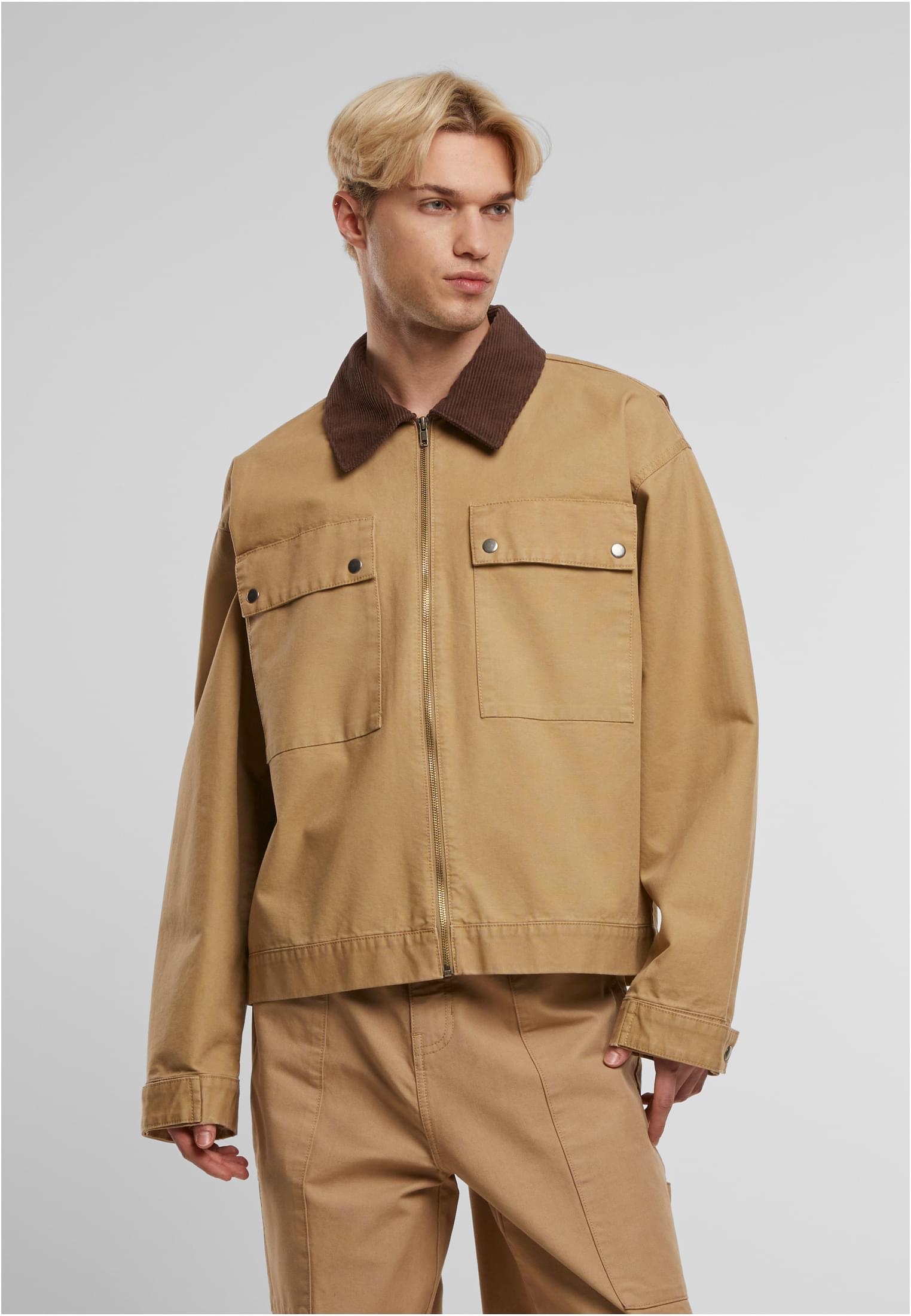 Urban Classics Giacca Workwear Cotton unionbeige