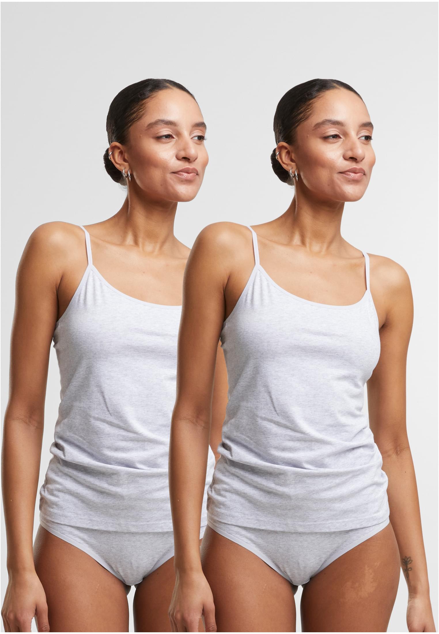 Urban Classics Canotta Basic Cotton heathergrey+heathergrey