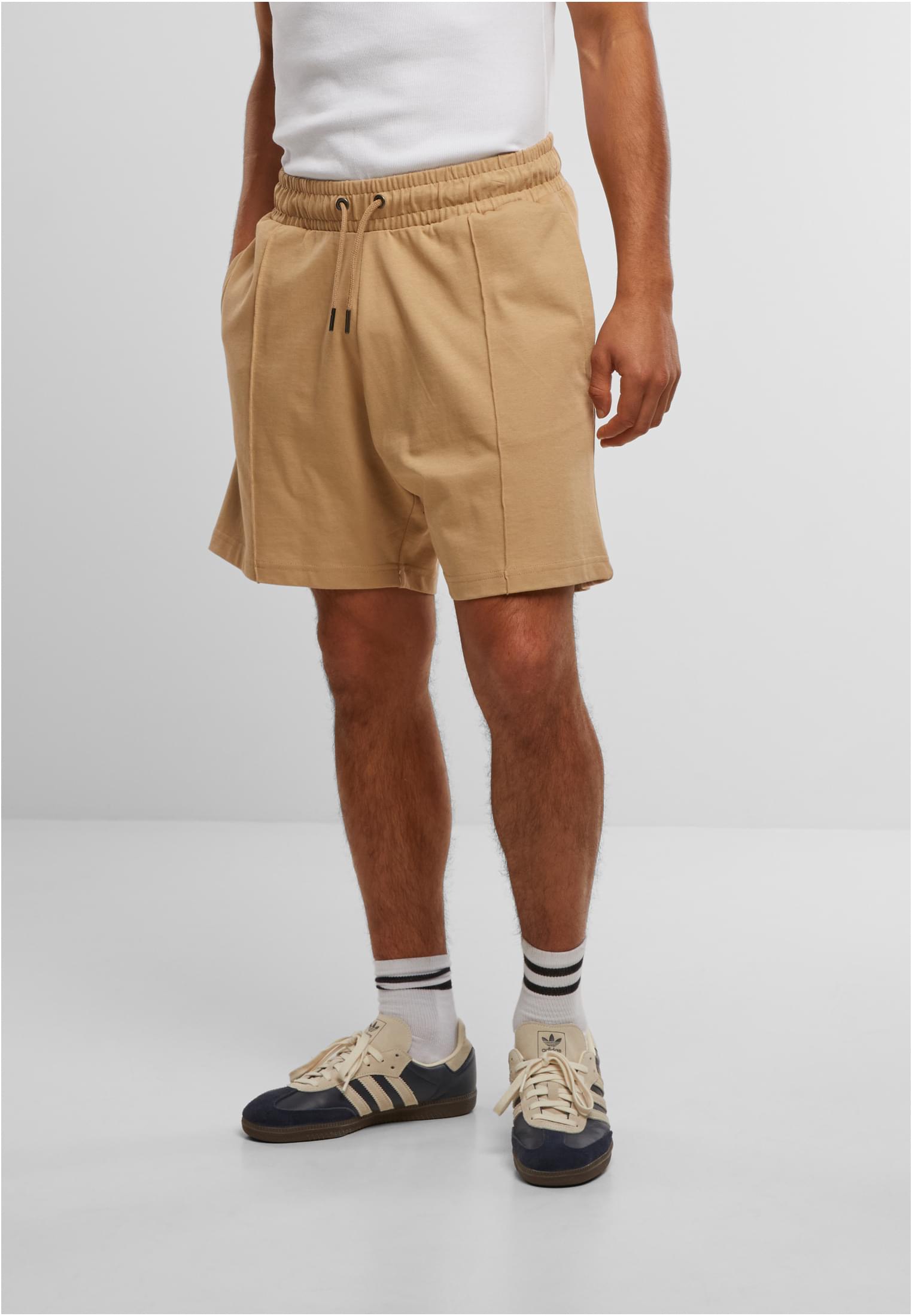 Urban Classics Pantaloncini Heavy Pintuck Track unionbeige