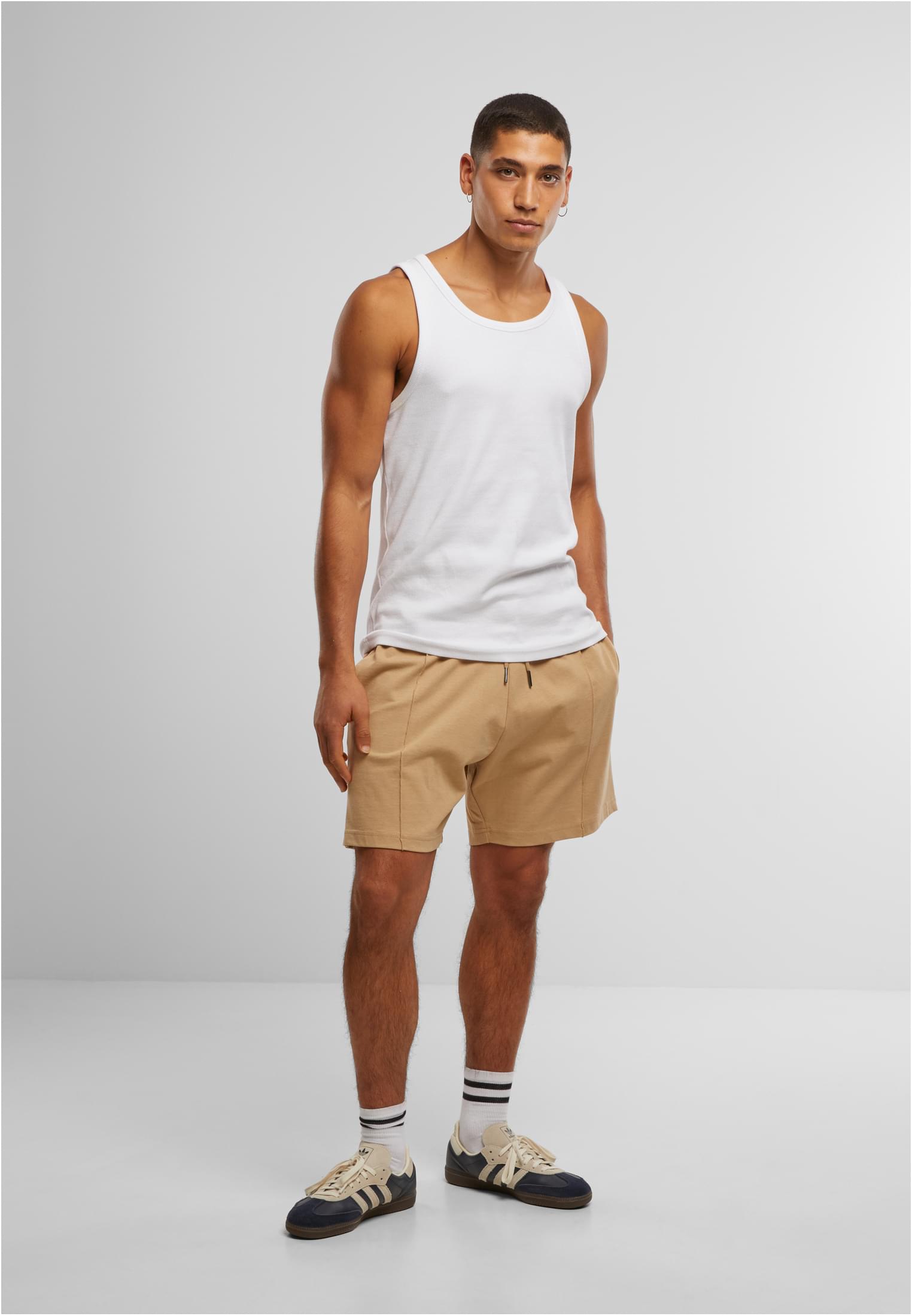 Urban Classics Pantaloncini Heavy Pintuck Track unionbeige