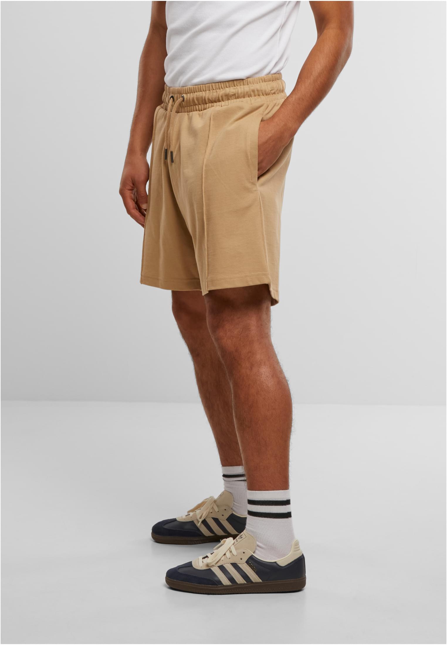 Urban Classics Pantaloncini Heavy Pintuck Track unionbeige