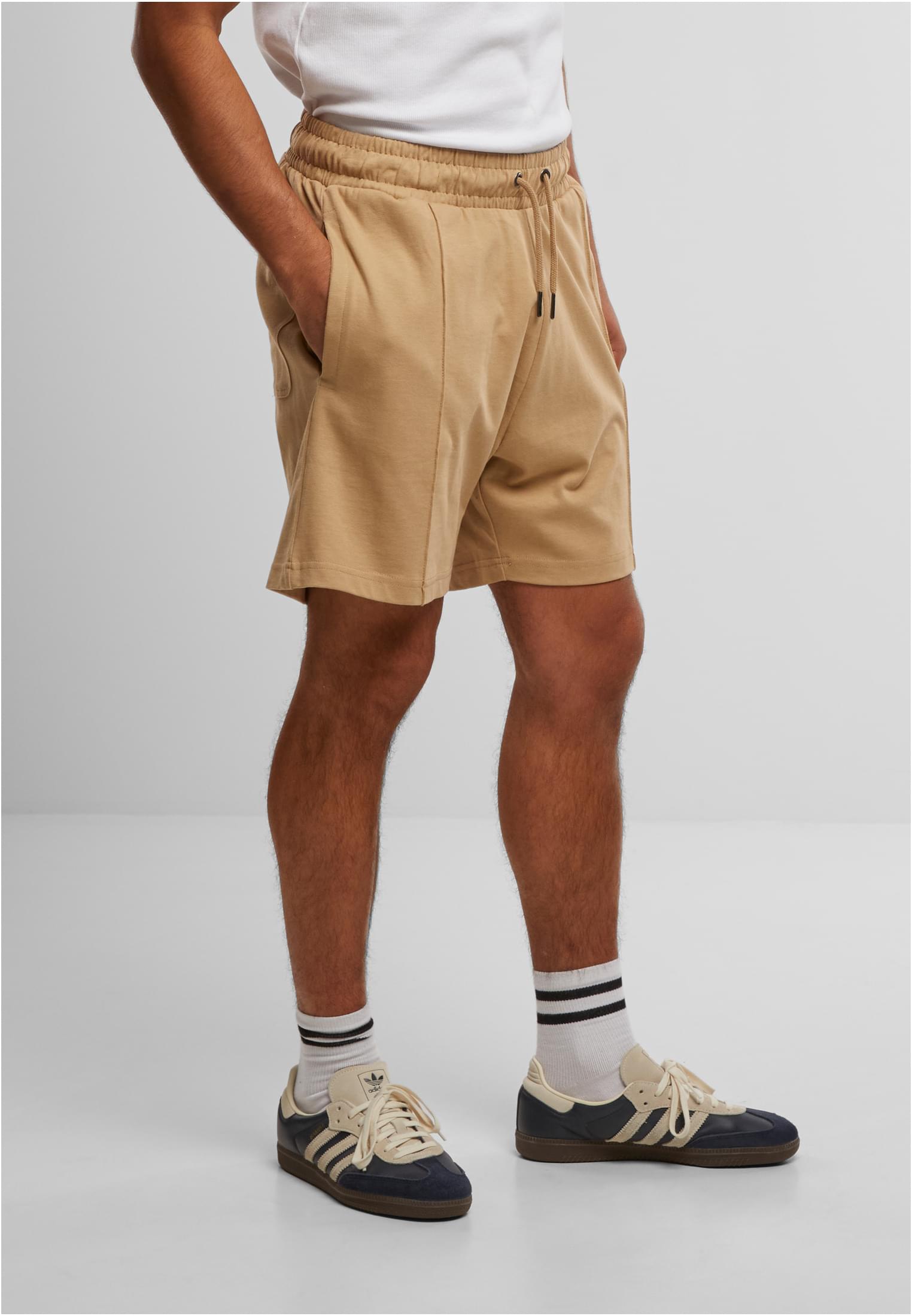 Urban Classics Pantaloncini Heavy Pintuck Track unionbeige