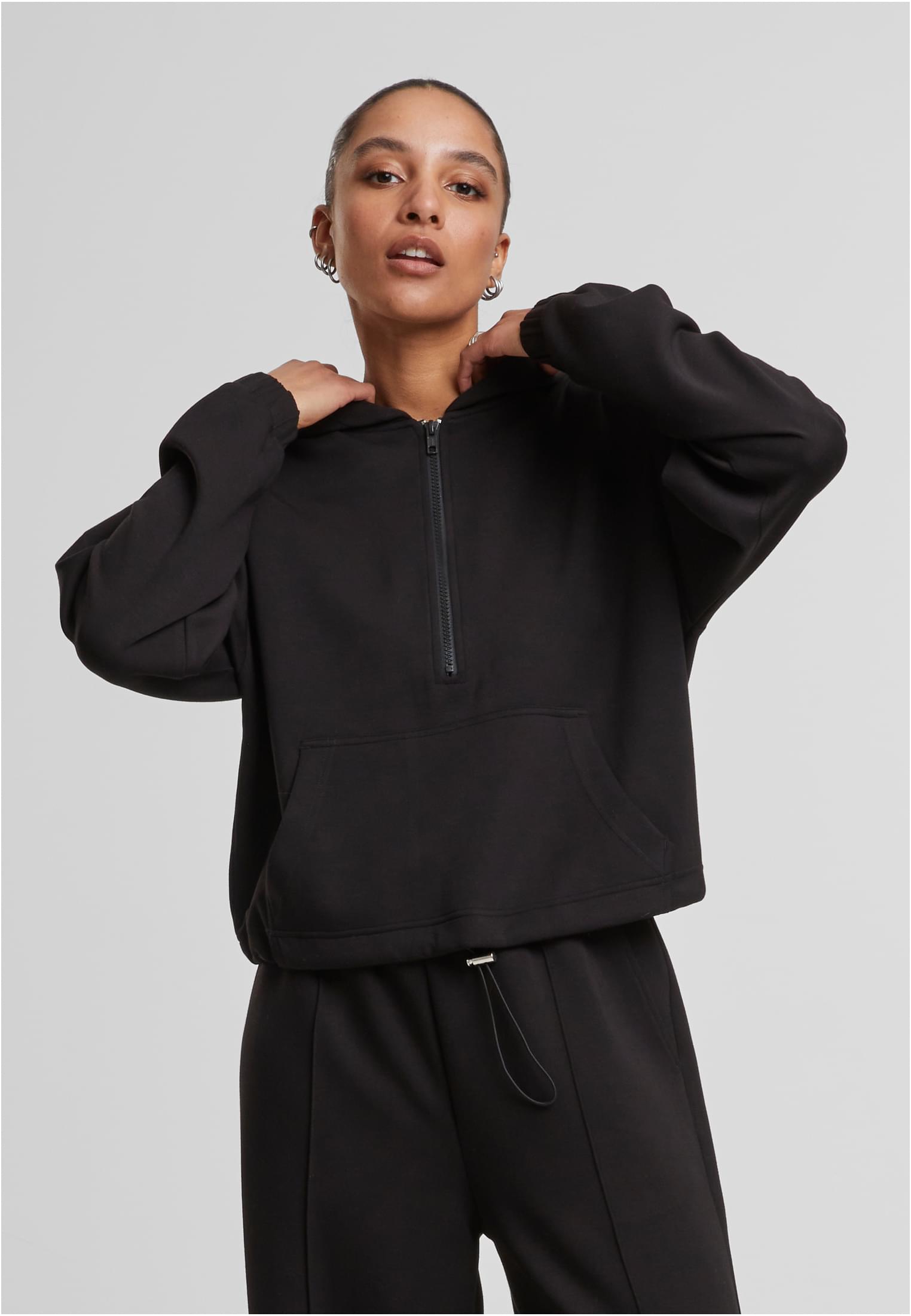 UC Ladies Felpa con cappuccio Soft Touch Zip