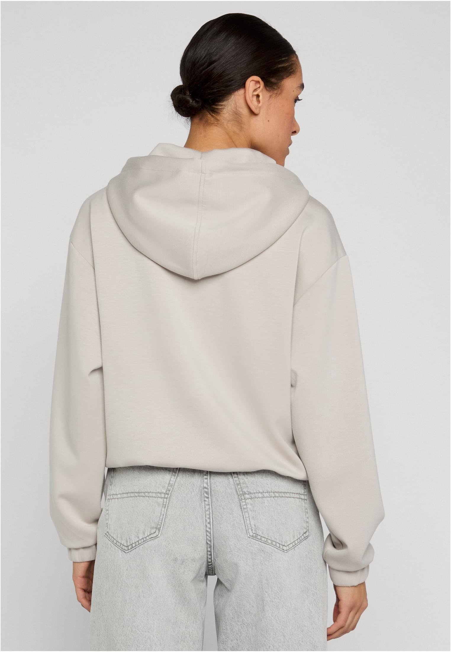 UC Ladies Felpa con cappuccio Soft Touch Zip cloud