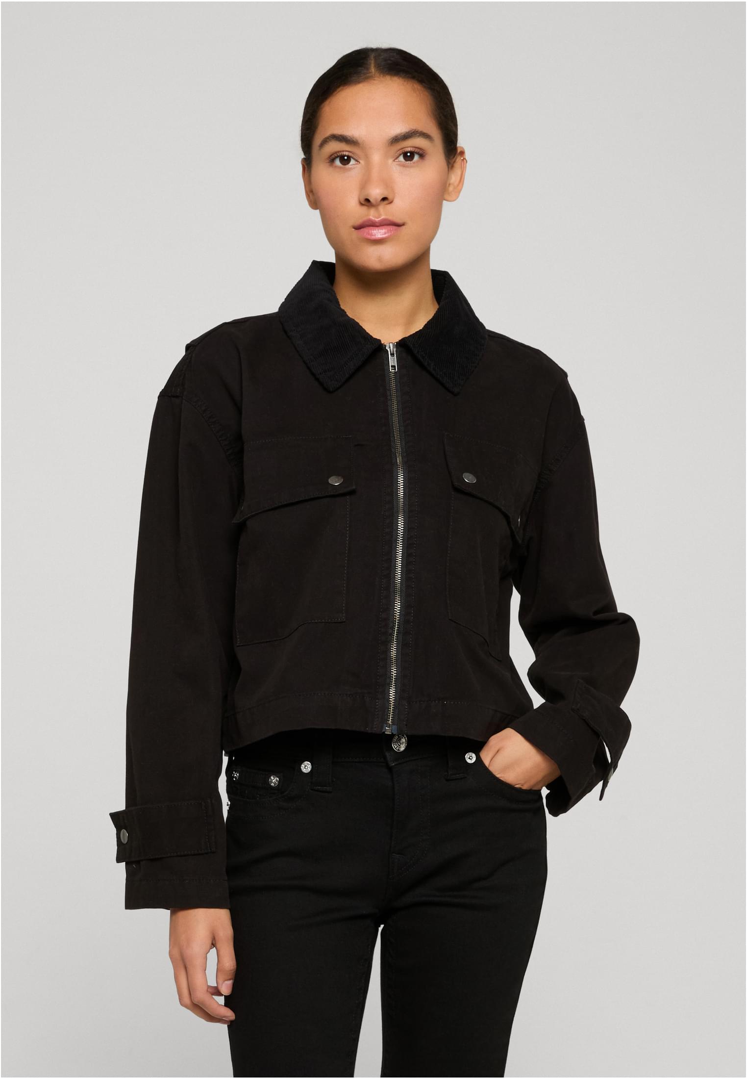 UC Ladies Giacca Workwear Cropped Cotton