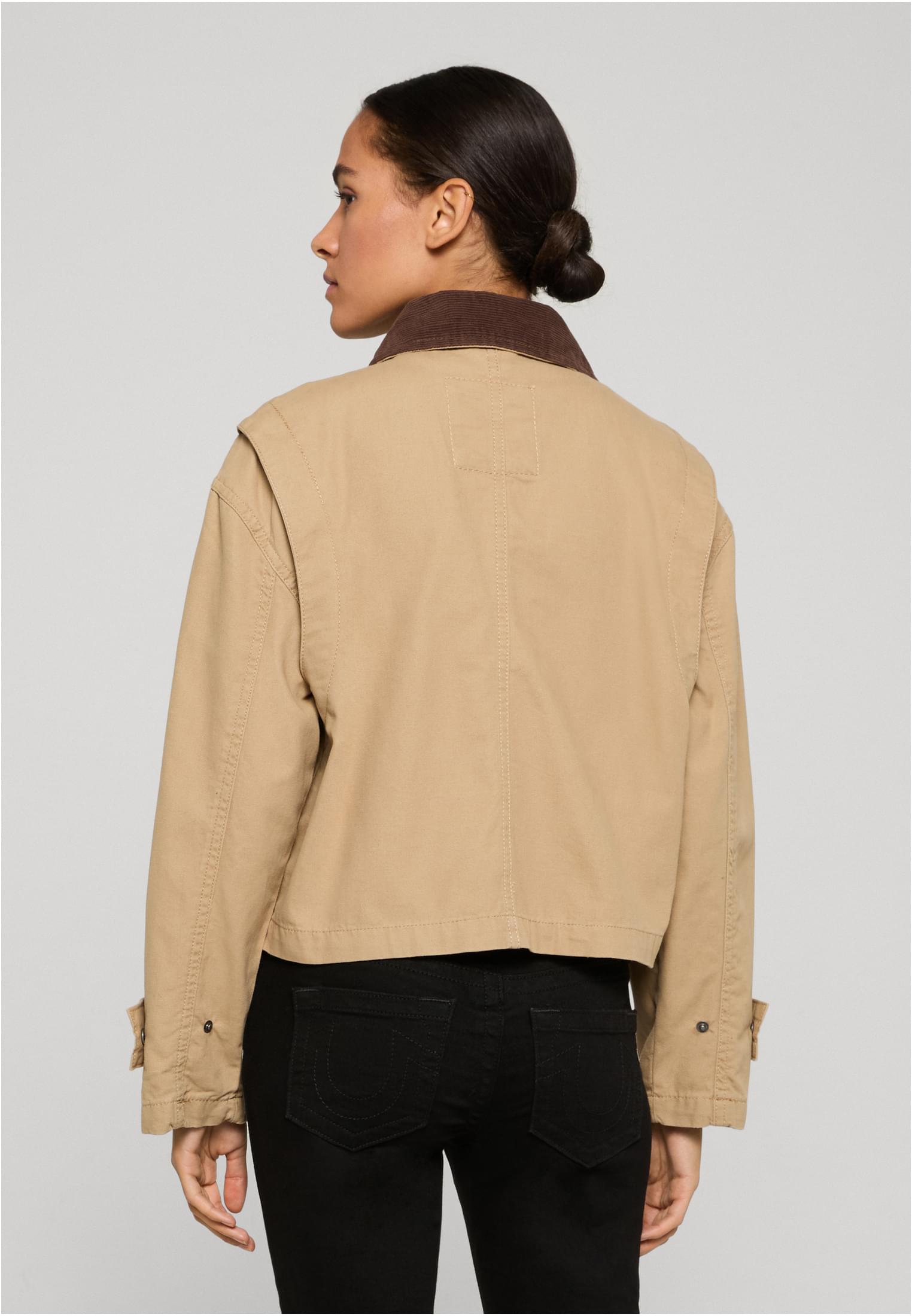 Urban Classics Giacca Workwear Cropped Cotton unionbeige