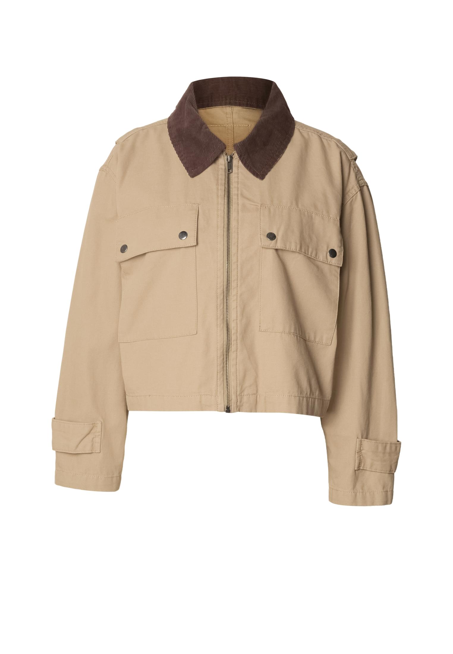 Urban Classics Giacca Workwear Cropped Cotton unionbeige