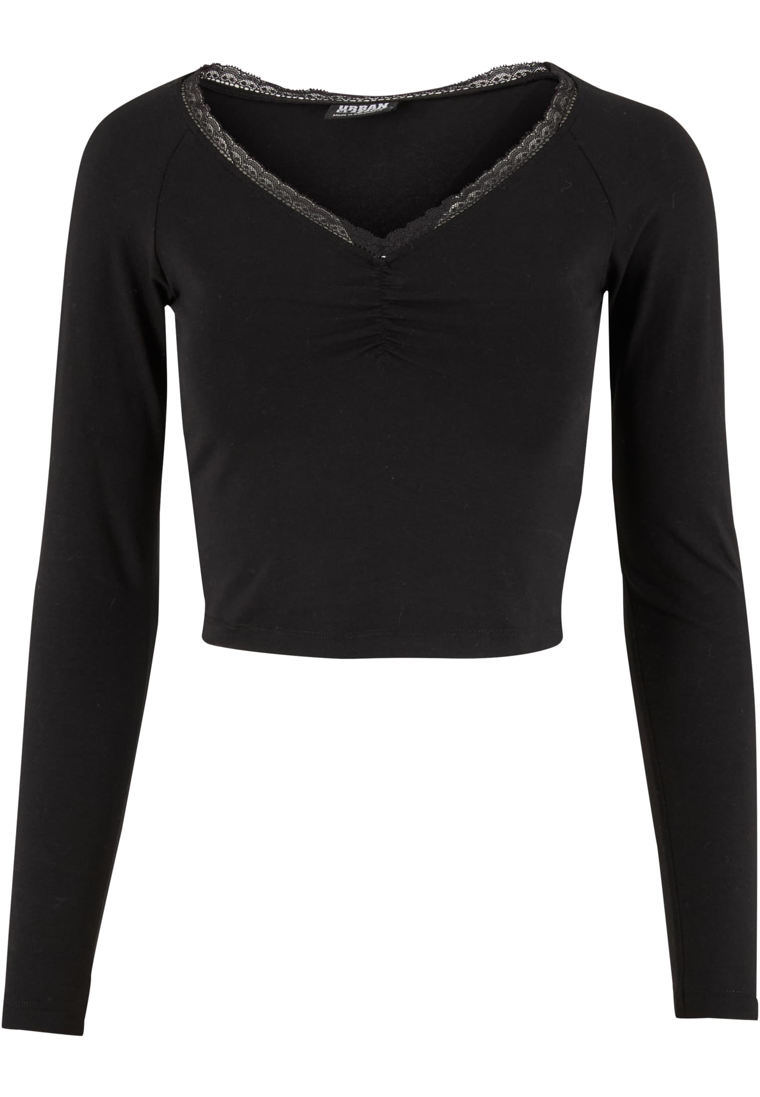 UC Ladies Camicia Short Lognsleeve Lace