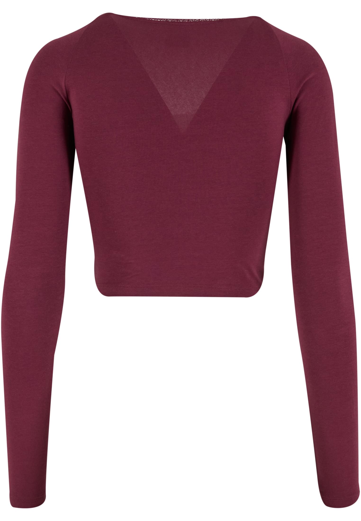 Urban Classics Camicia Short Lognsleeve Lace cherry