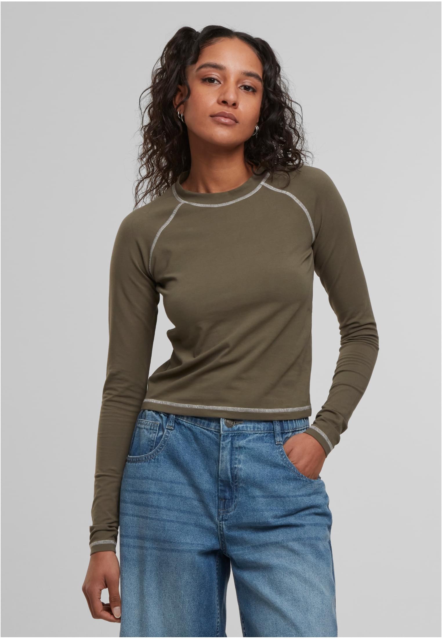 Urban Classics Maglia Contrast Longsleeve