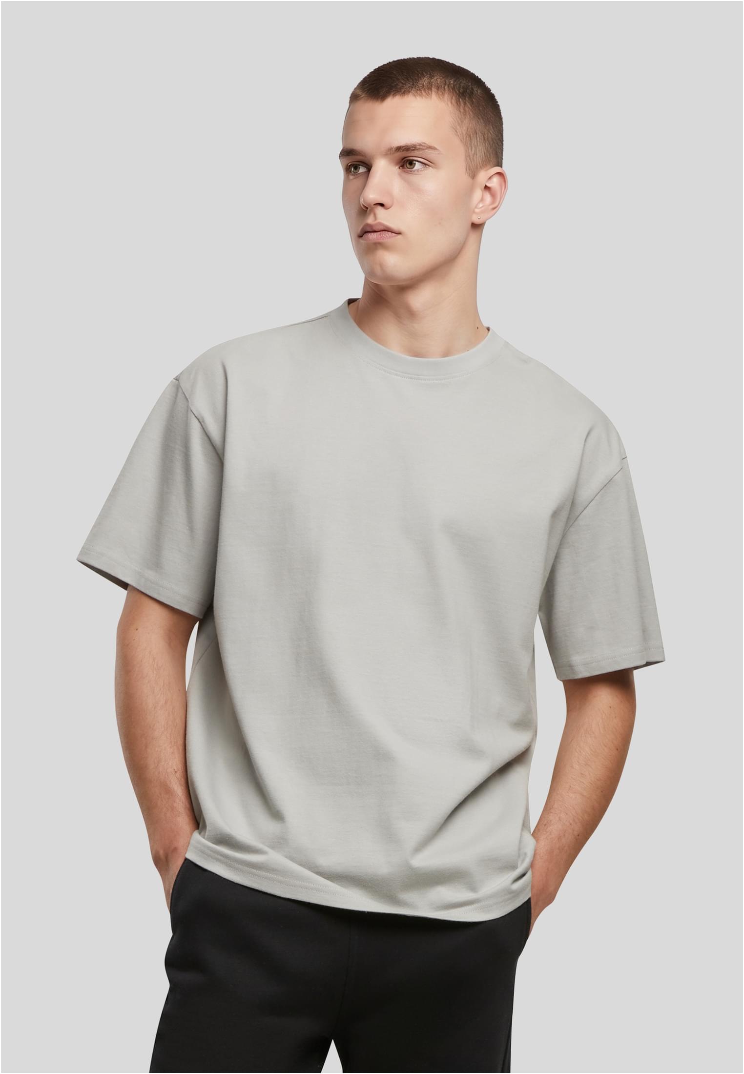UC Men Maglietta Oversized lightasphalt+chocolatebrown
