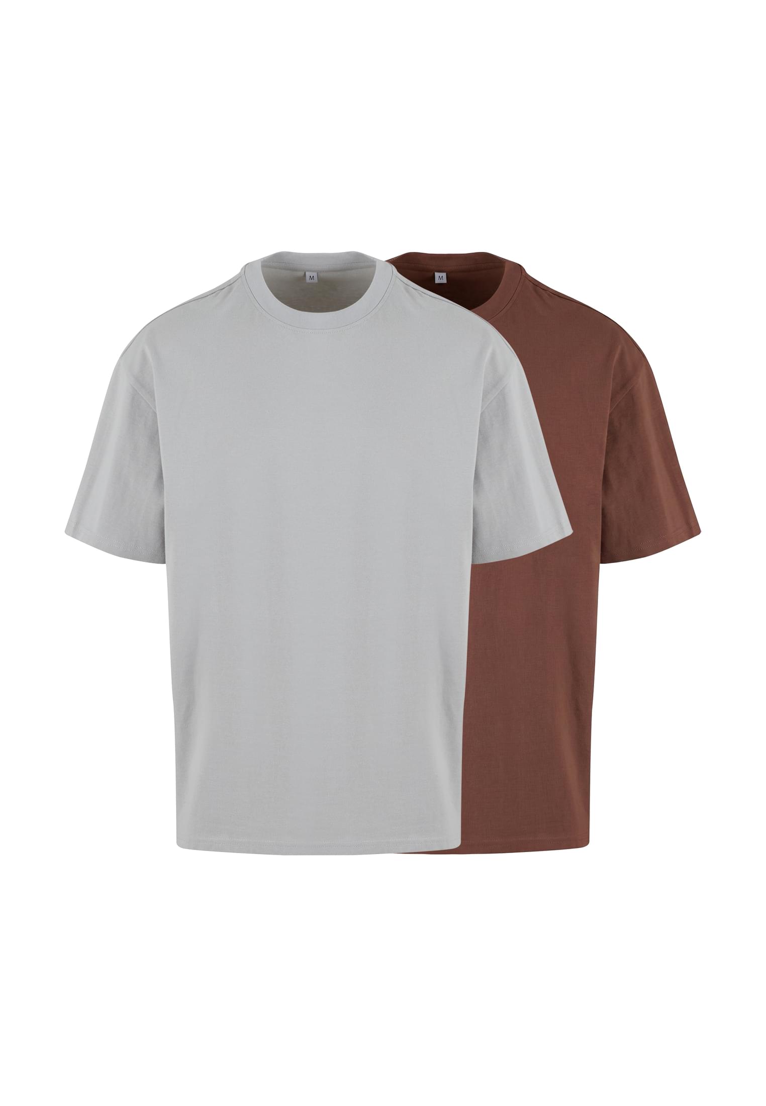 UC Men Maglietta Oversized lightasphalt+chocolatebrown