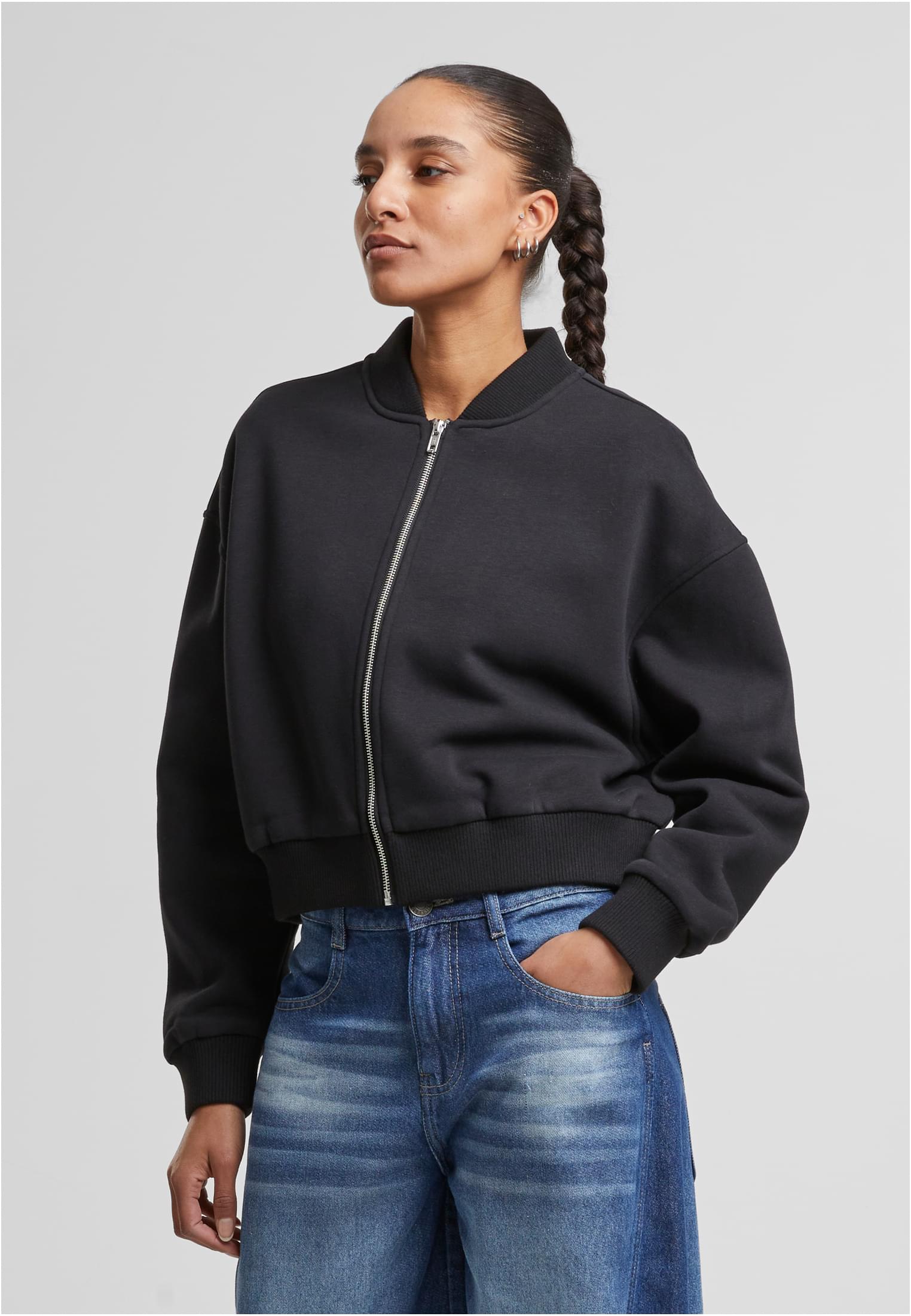 UC Ladies Giacca Short Sweat Zip