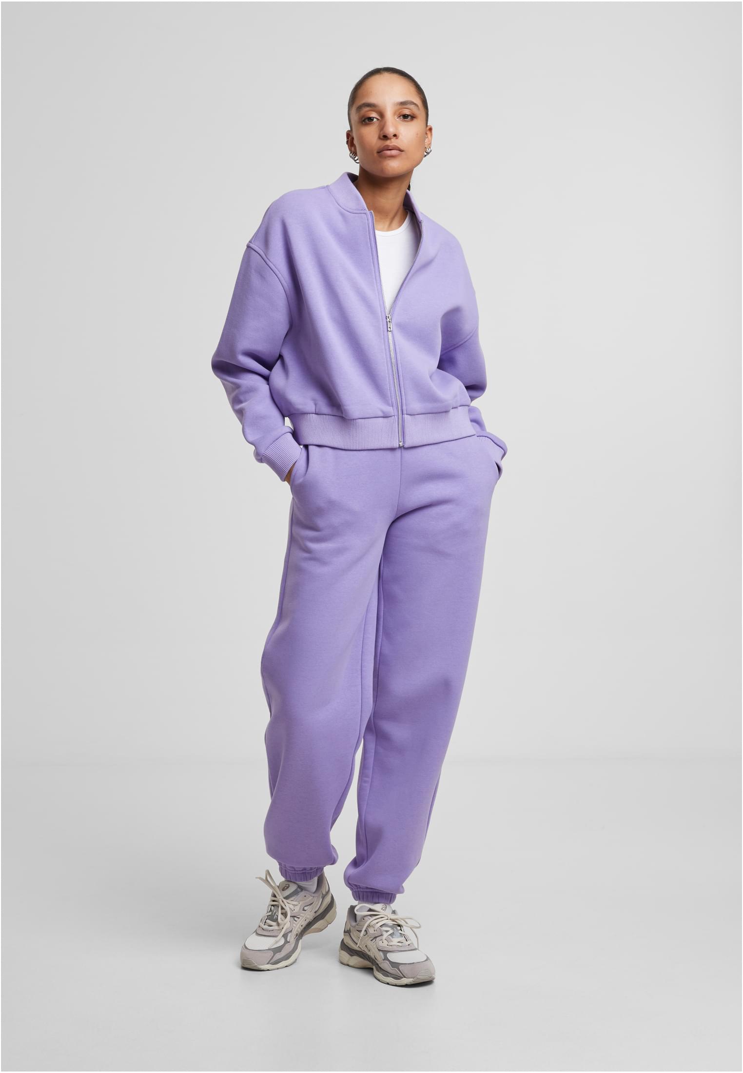 UC Ladies Giacca Short Sweat Zip electriclilac