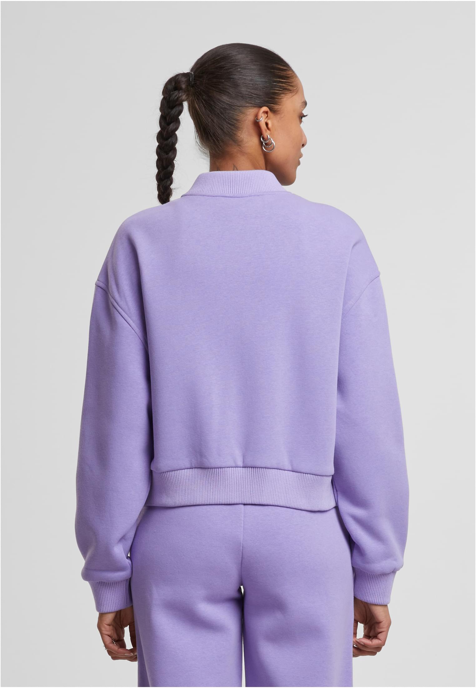 UC Ladies Giacca Short Sweat Zip electriclilac