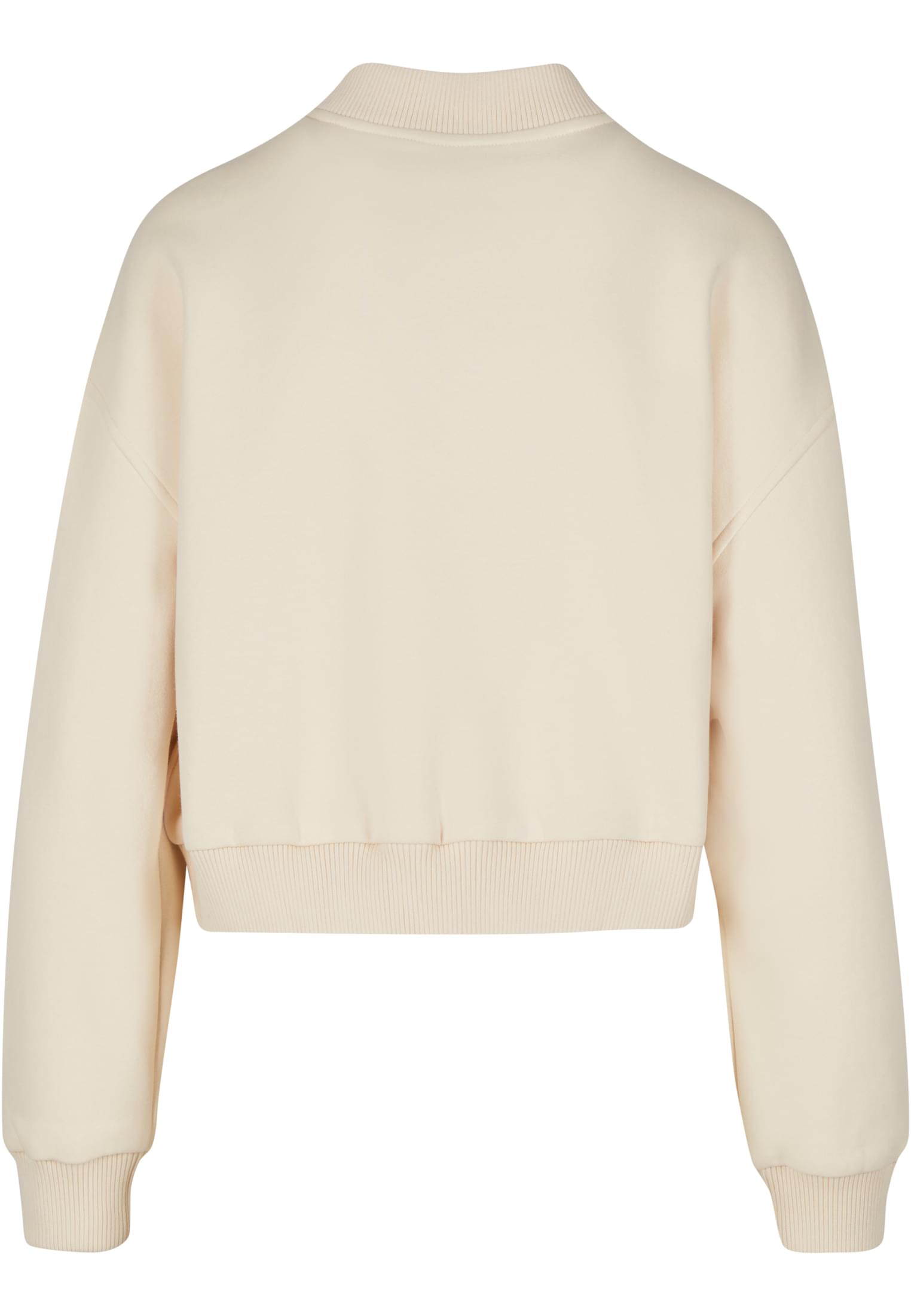 UC Ladies Giacca Short Sweat Zip whitesand