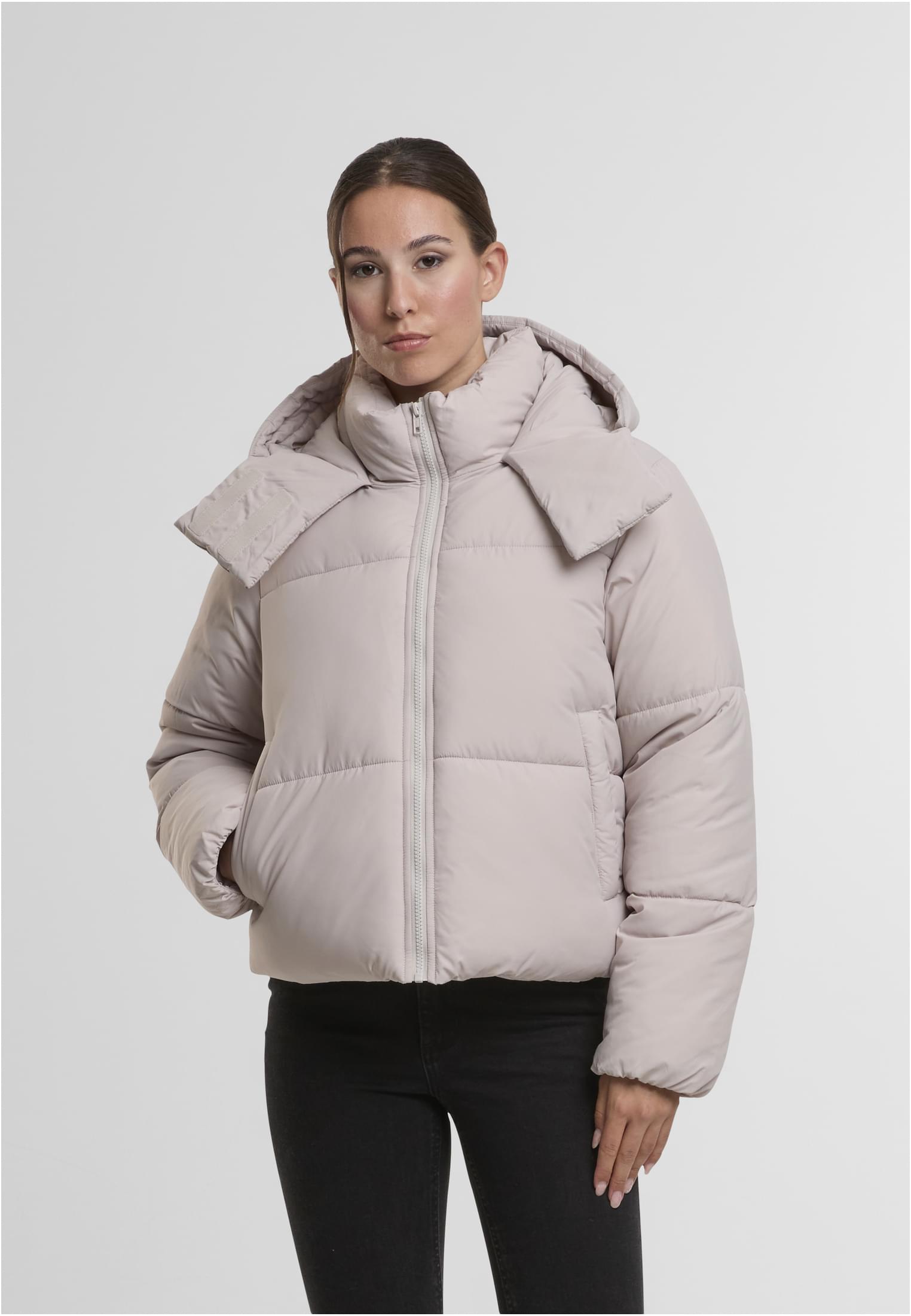 UC Ladies Giacca Hooded Collar cloud