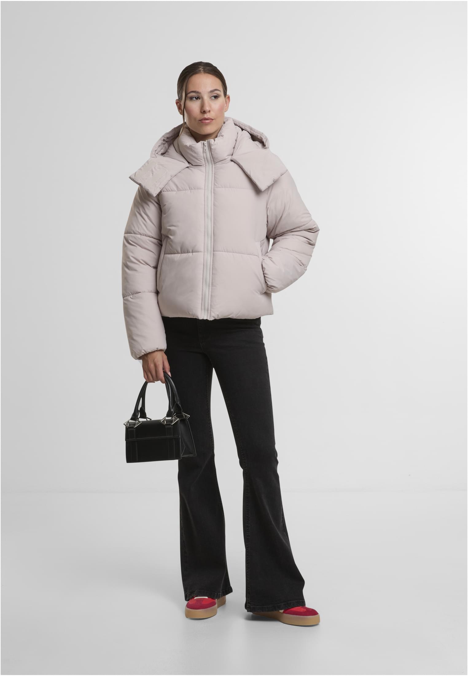 UC Ladies Giacca Hooded Collar cloud