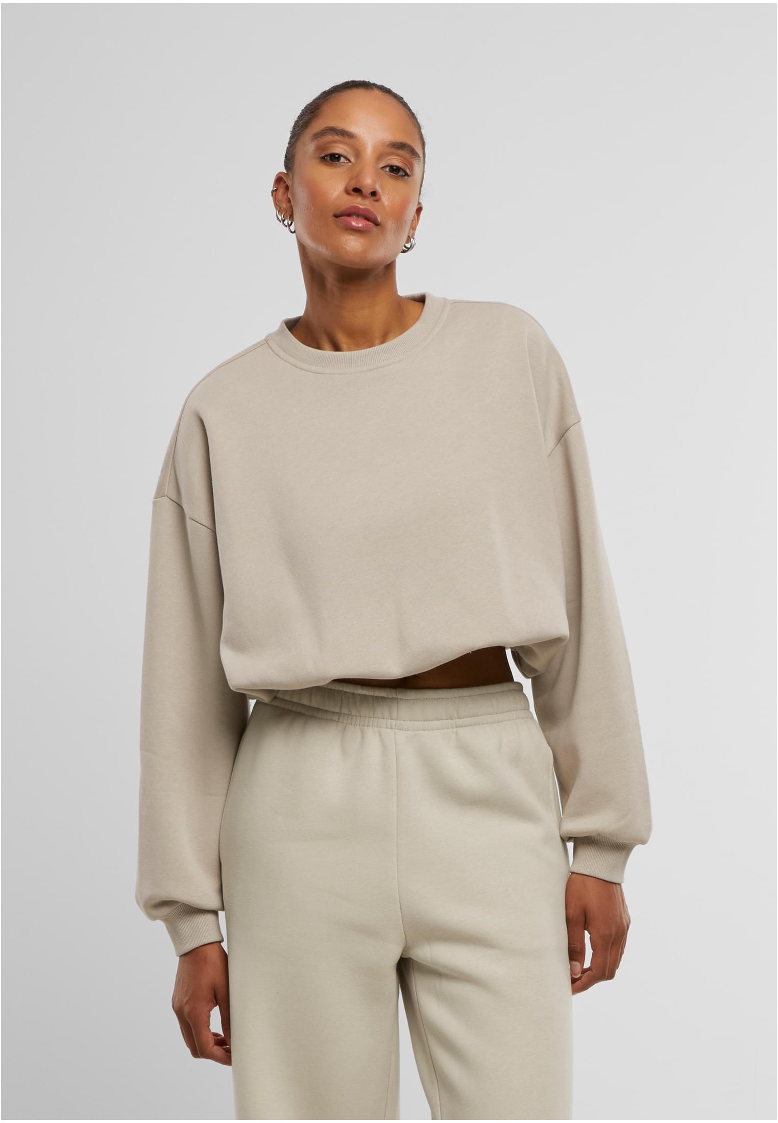UC Ladies Felpa Cropped Gathered cloud