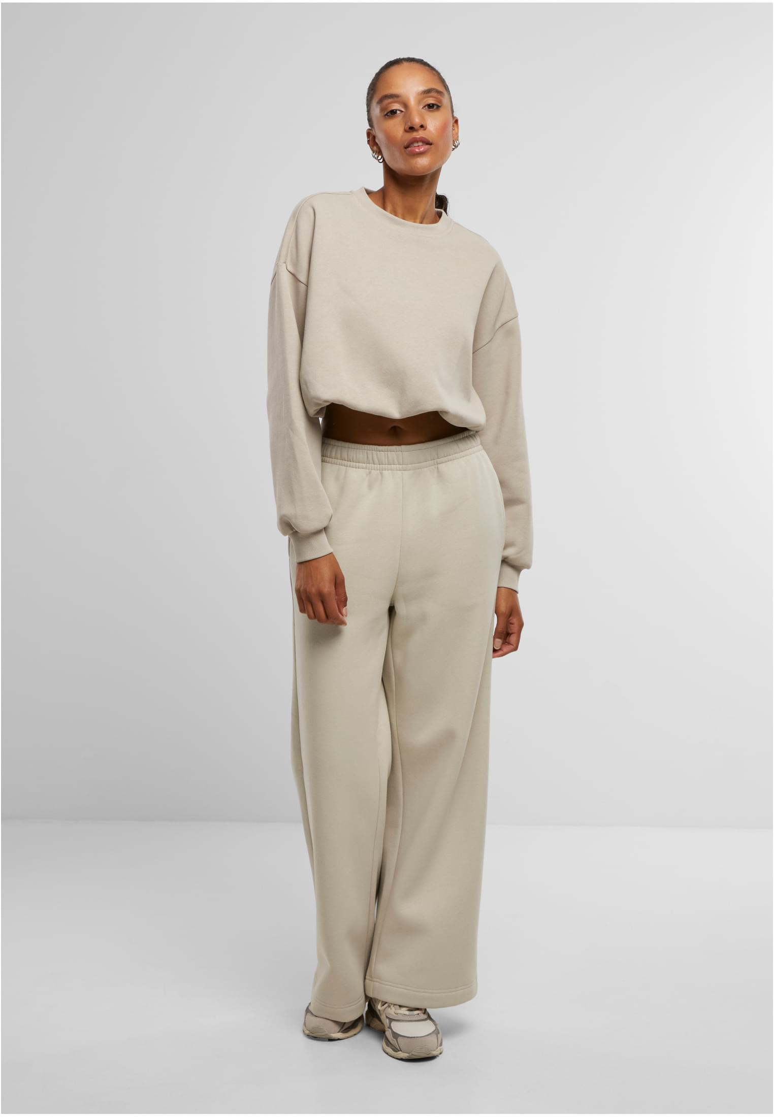 UC Ladies Felpa Cropped Gathered cloud