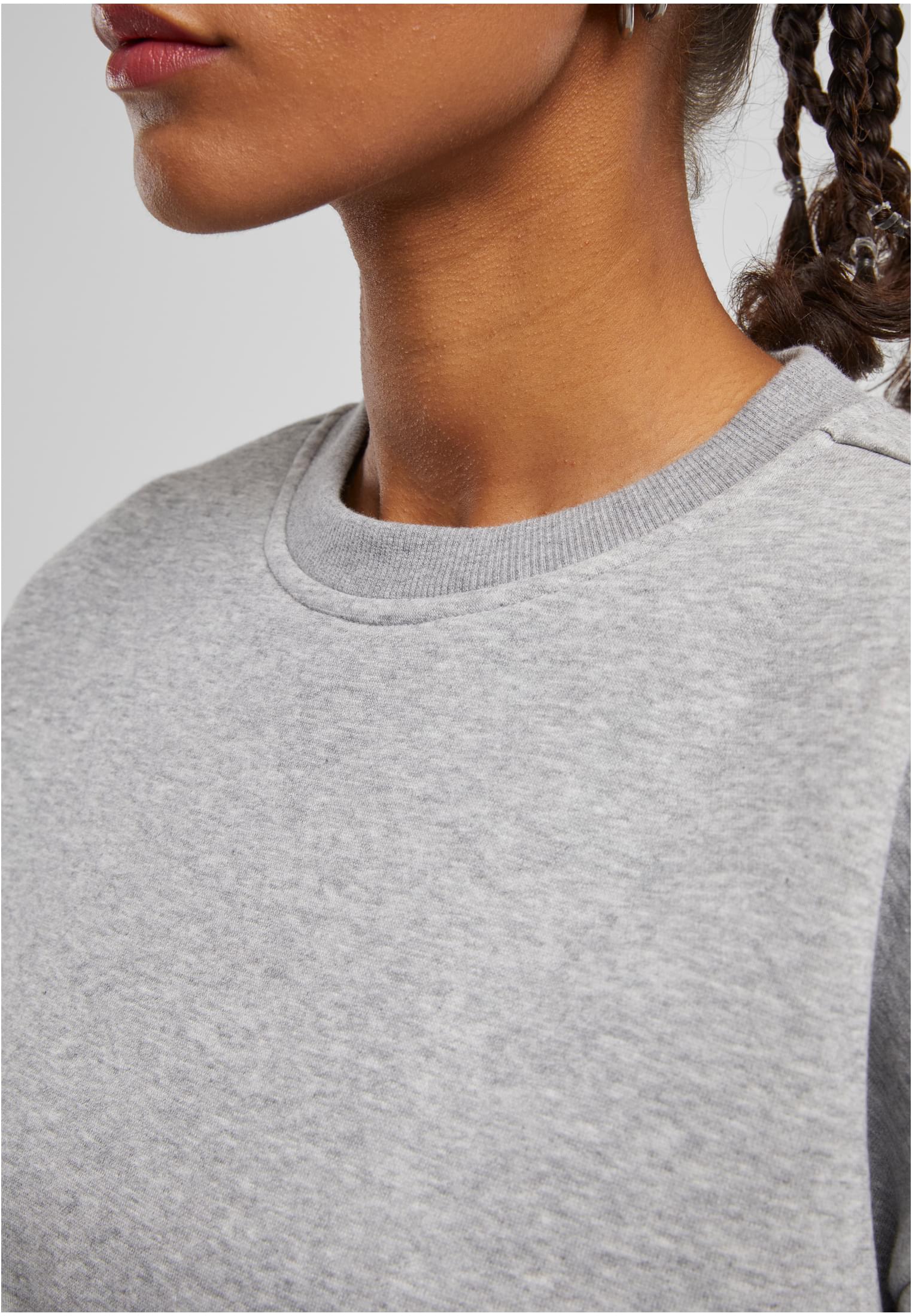 Urban Classics Felpa Cropped Gathered heathergrey