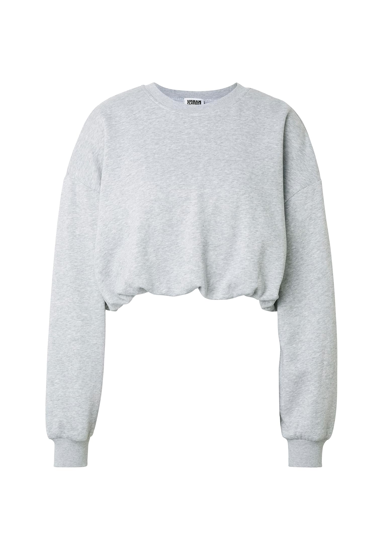 Urban Classics Felpa Cropped Gathered heathergrey