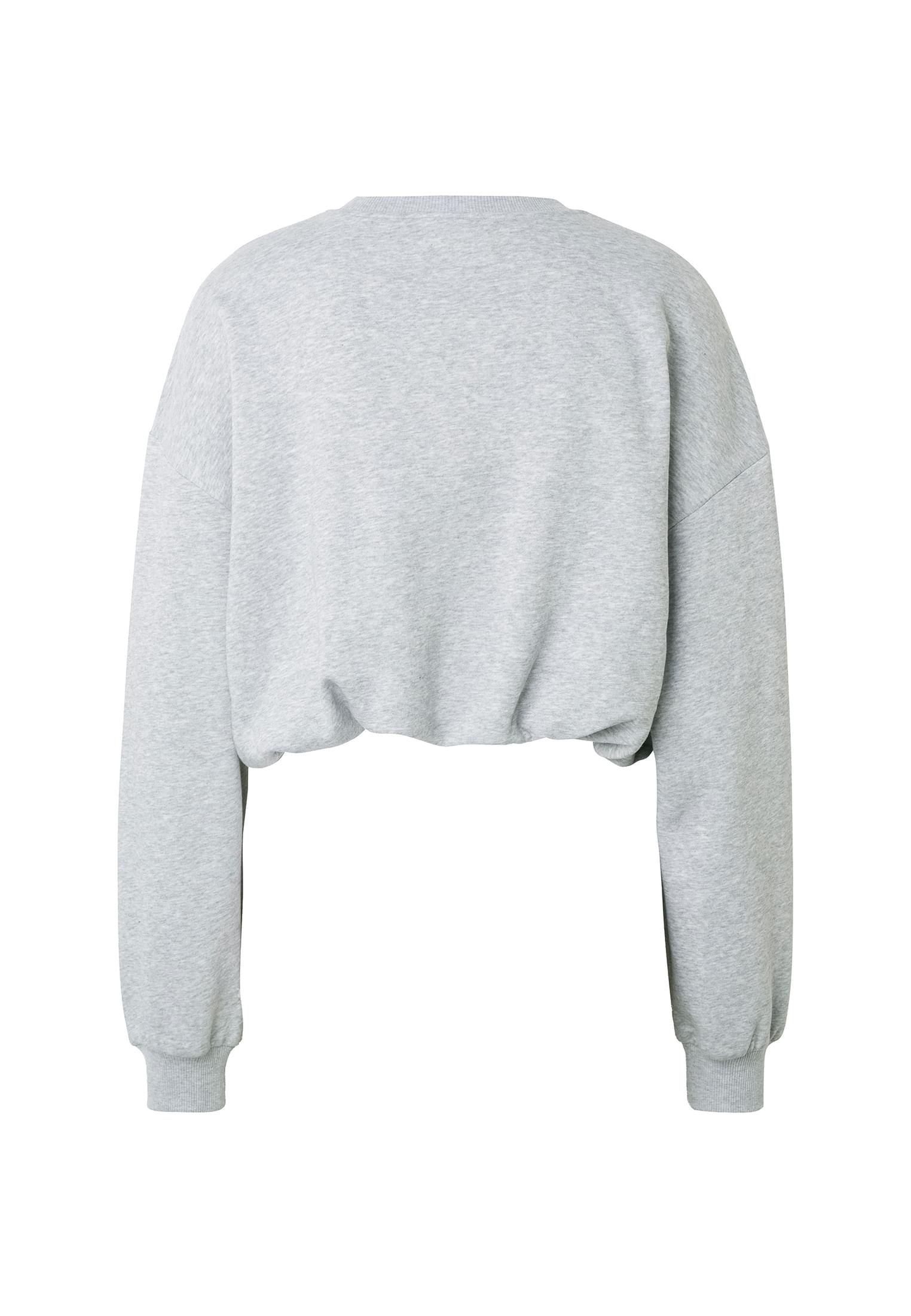 Urban Classics Felpa Cropped Gathered heathergrey