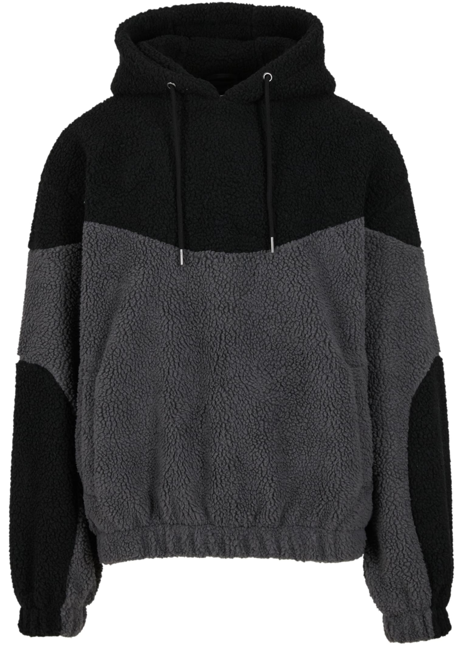UC Men Felpa con cappuccio Weavy Colorblock Teddy magnet/black